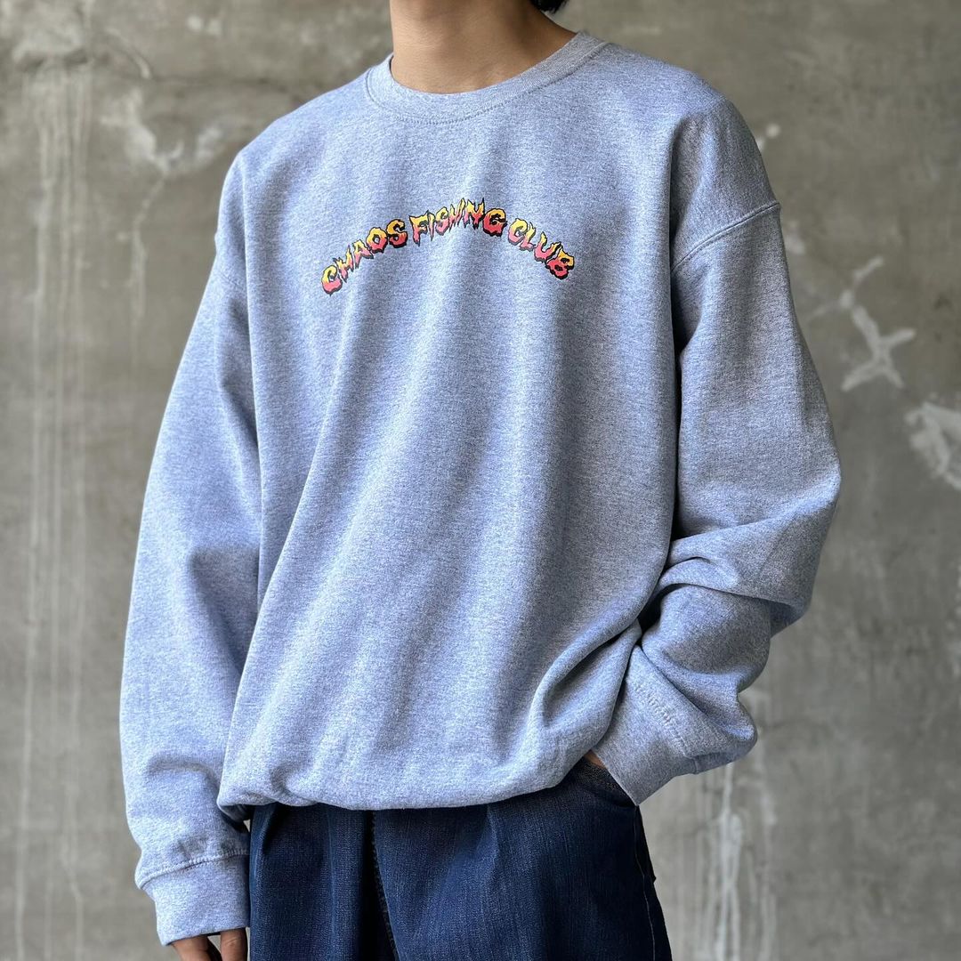 Champion flame outlet crewneck