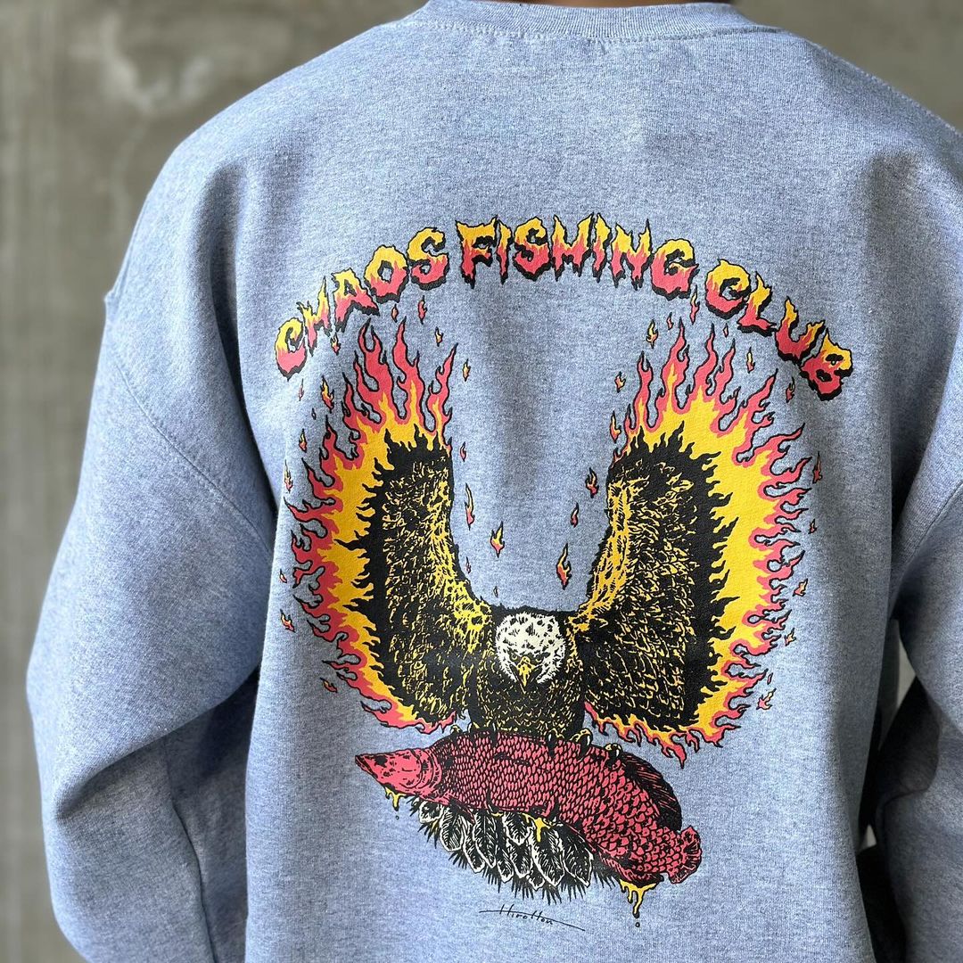 Chaos Fishing Club / EVIL FLAME CREWNECK L/S | Official mail order