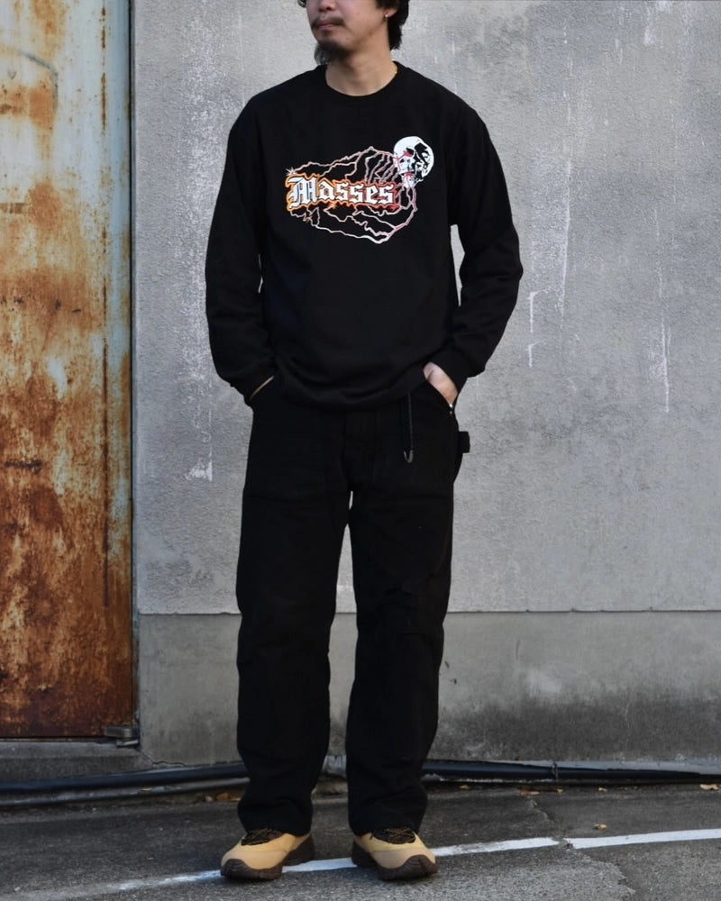 MASSES / T-SHIRT L/S SKULL THUNDER (1251006014)