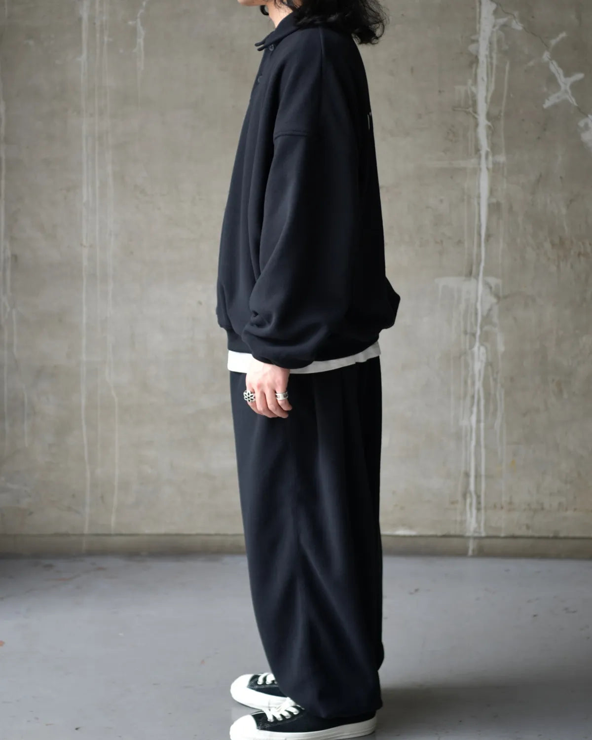 COOTIE PRODUCTIONS® / Fleece Sweat Polo Shirt (CTE-25A333)