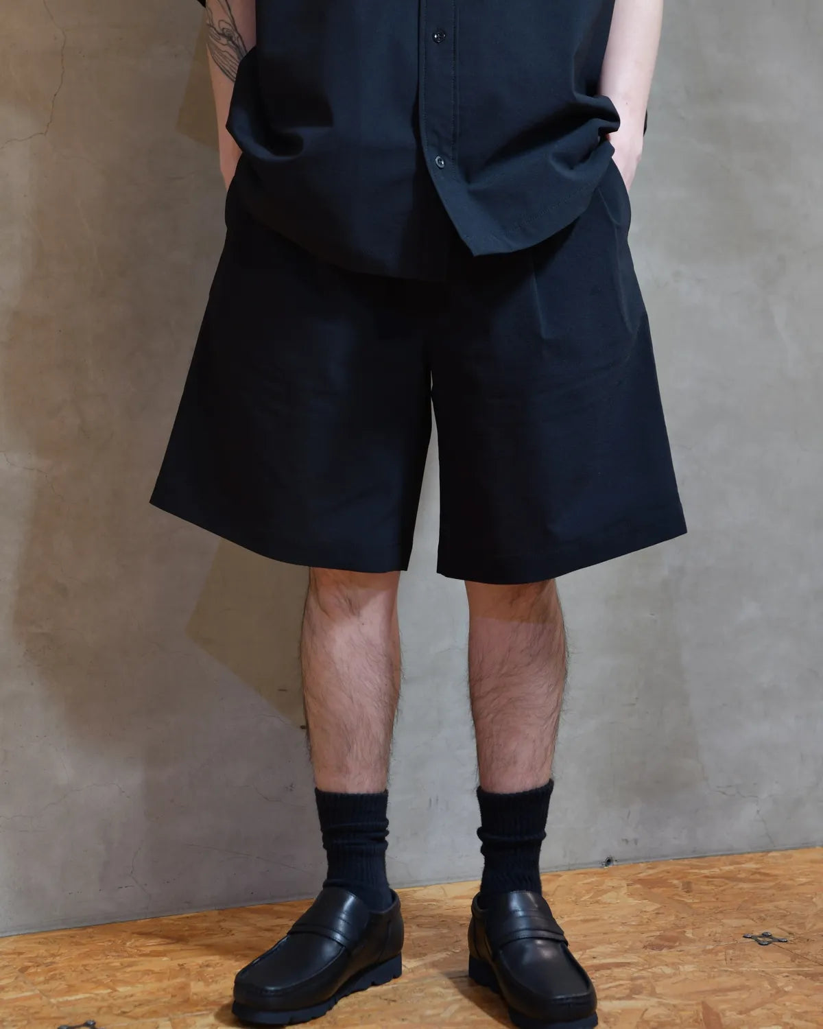 N.HOOLYWOOD TEST PRODUCT EXCHANGE SERVICE / TUCK HALF PANTS (9261-CP54-002)