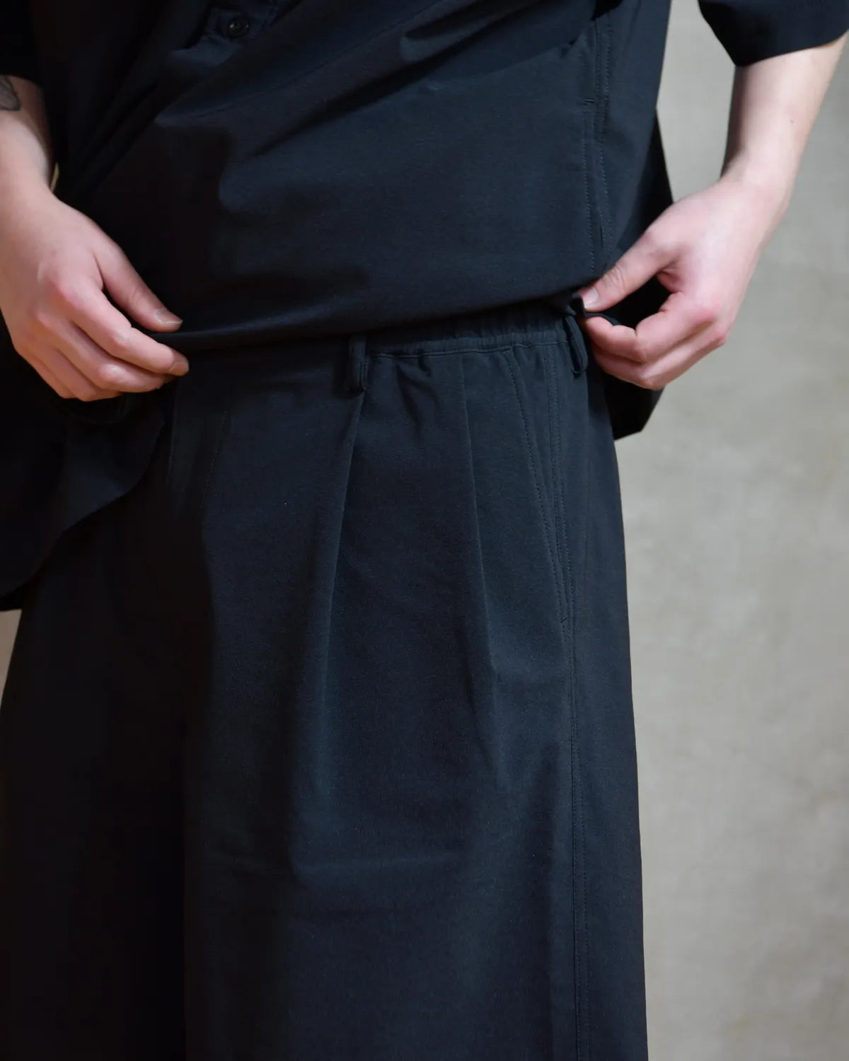 N.HOOLYWOOD TEST PRODUCT EXCHANGE SERVICE / TUCK HALF PANTS (9261-CP54-002)