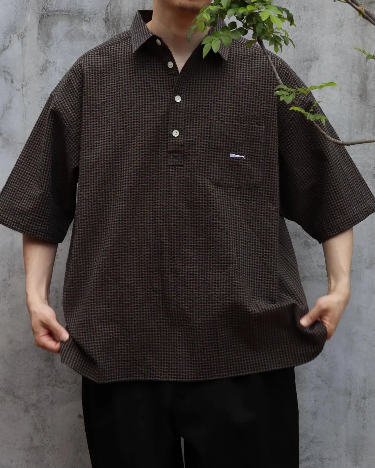 DESCENDANT (ディセンダント) / VOIL PULLOVER PLAID SS SHIRT | 公式
