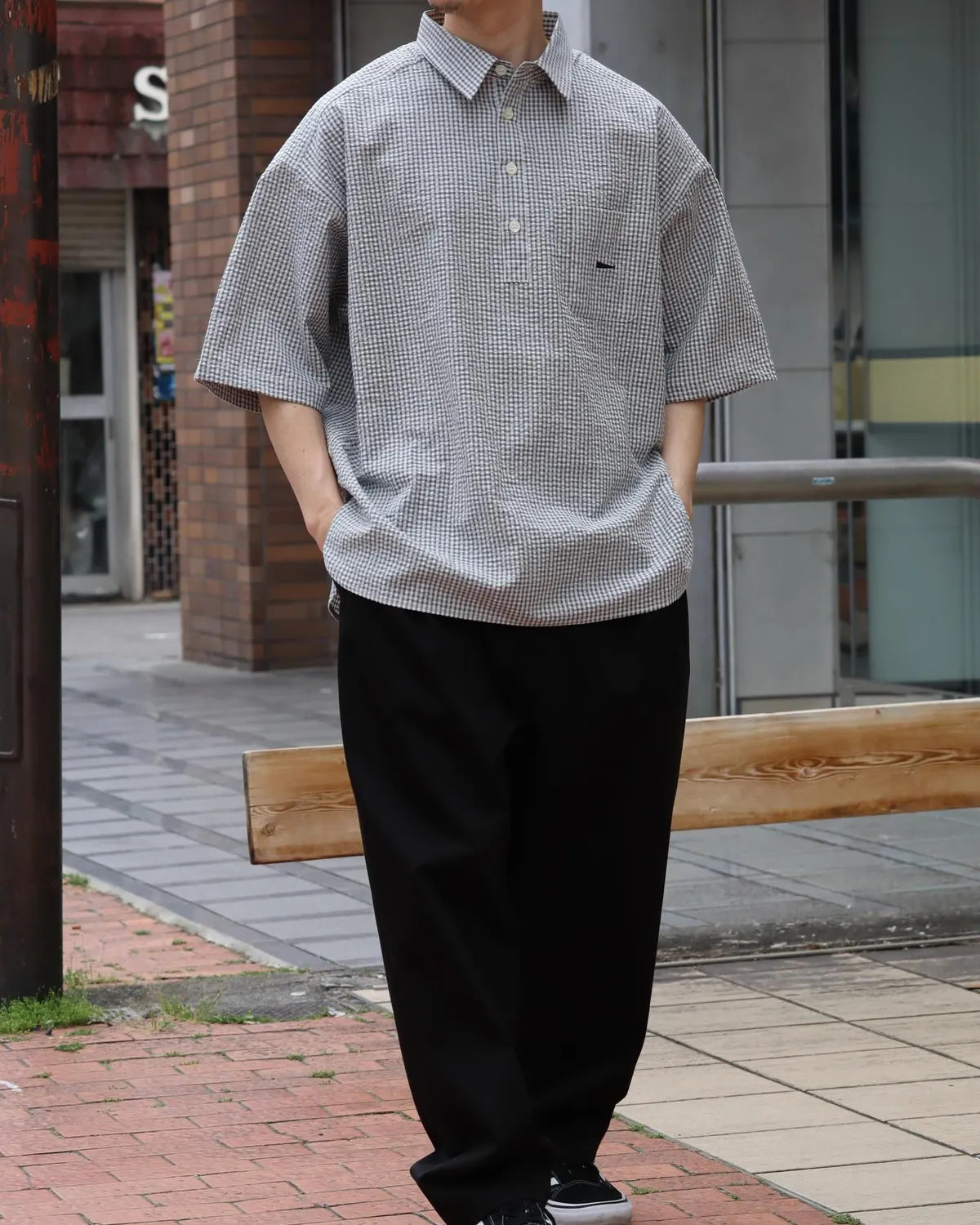 トップス DESCENDANT VOIL PULLOVER LS SHIRT DESCENDANT (ディセンダント) / VOIL PULLOVER PLAID SS SHIRT | 公式