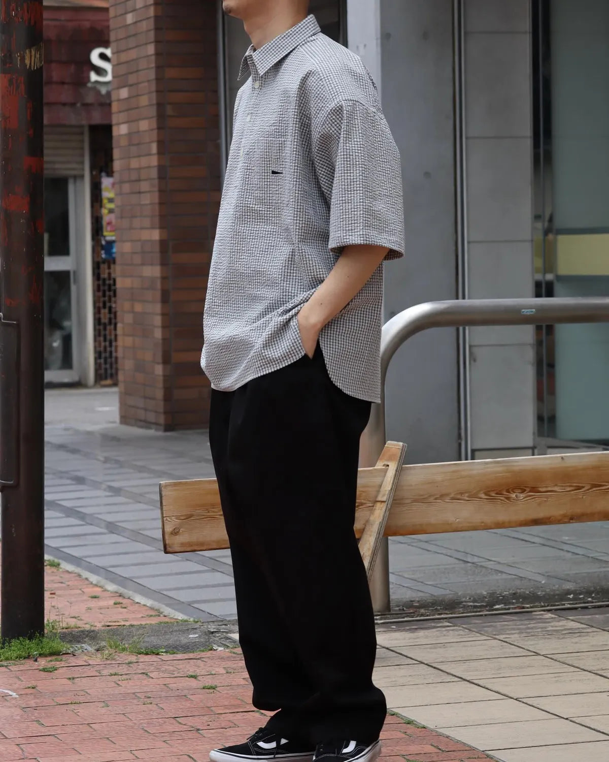DESCENDANT (ディセンダント) / VOIL PULLOVER PLAID SS SHIRT | 公式