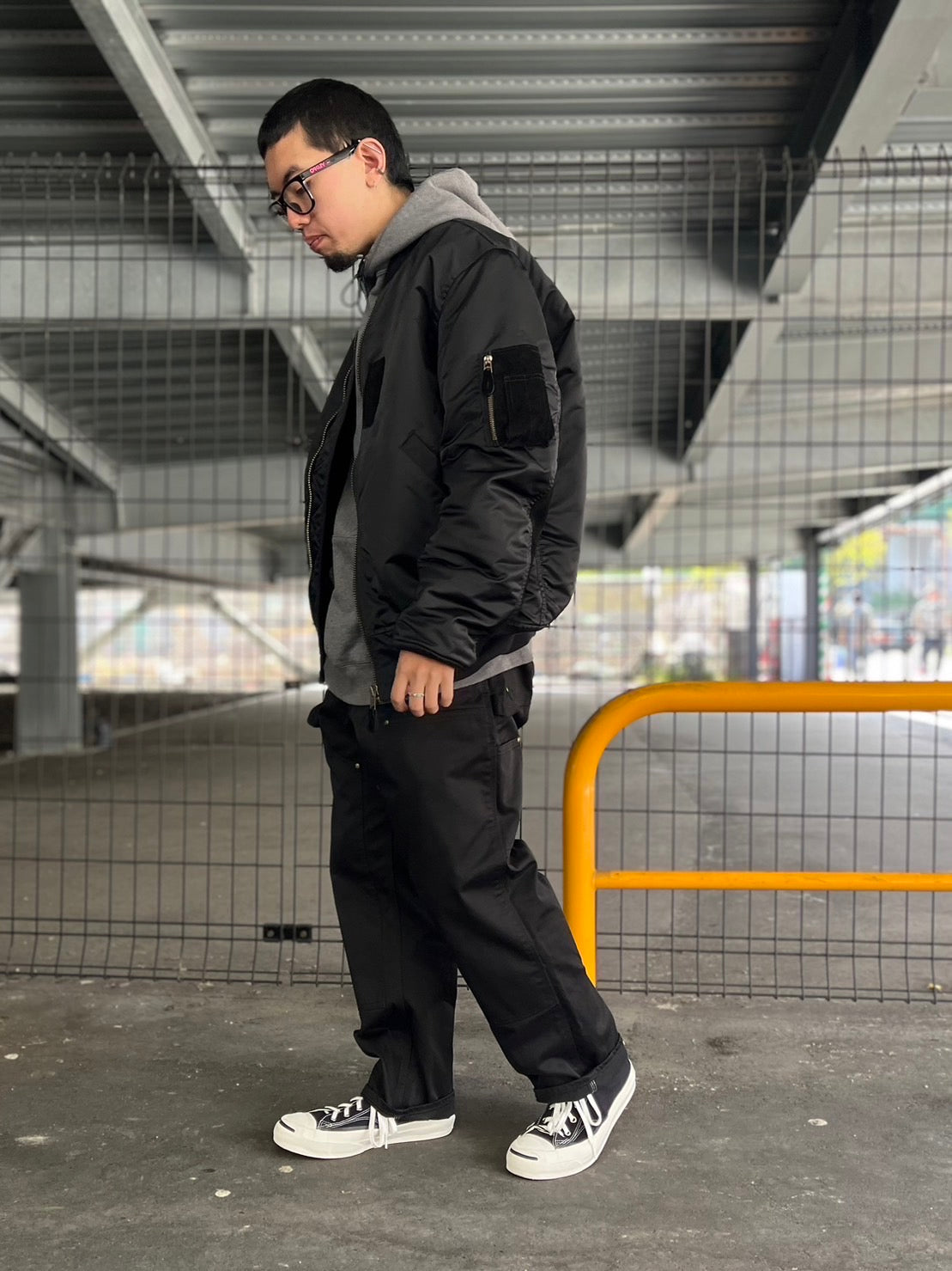 SEQUEL ブラック カーゴパンツ SEQUEL -STYLING-