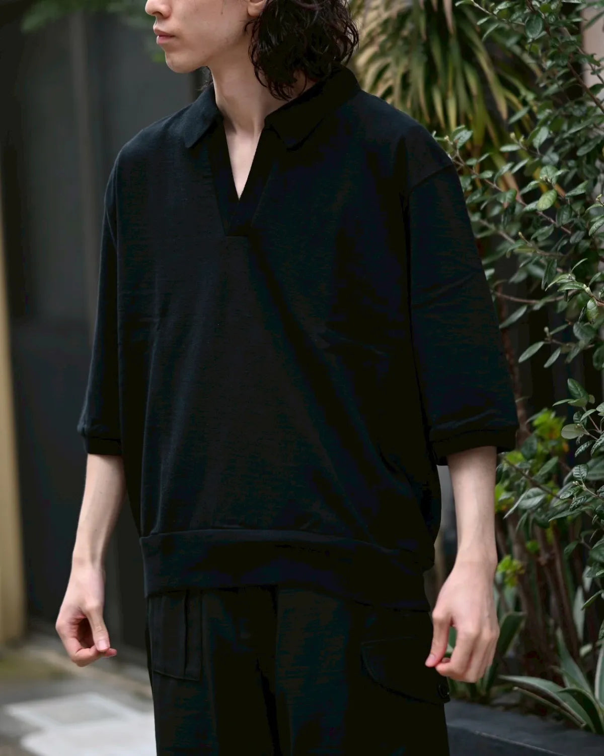 blurhms / Silk Nep Skipper Cropped Sleeve (BHS26S029)