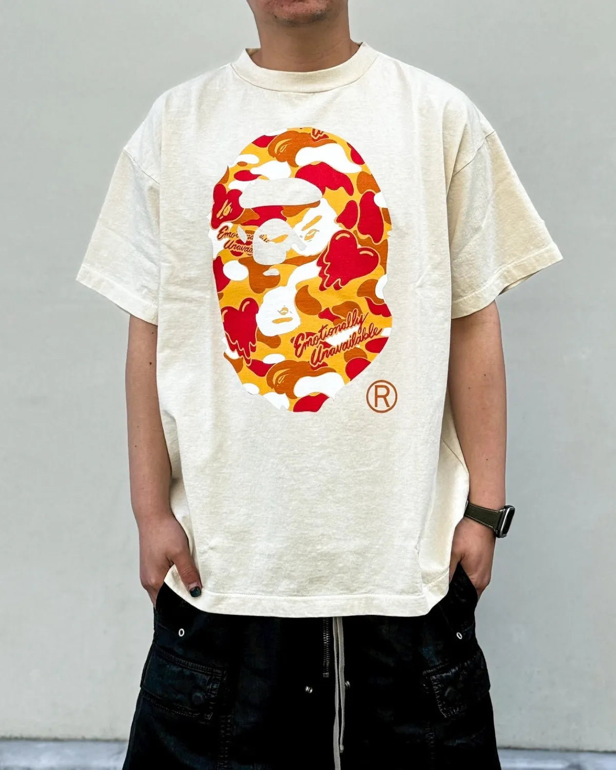 Emotionaly Unavailable × A BATHING APE®︎ /  EU APE SS TEE (EU-MK8-0000-C07)