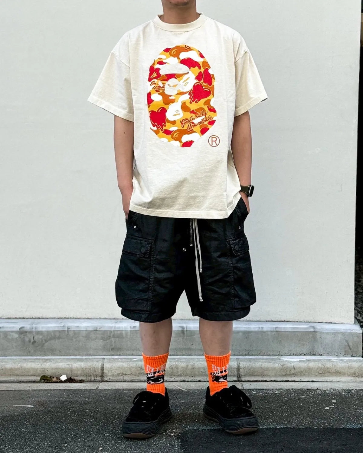 Emotionaly Unavailable × A BATHING APE®︎ /  EU APE SS TEE (EU-MK8-0000-C07)