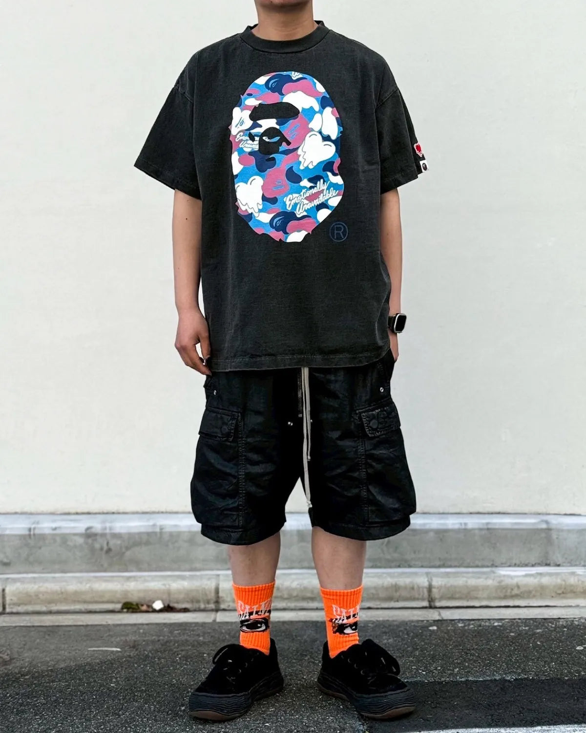 Emotionaly Unavailable × A BATHING APE®︎ /  EU APE SS TEE (EU-MK8-0000-C07)