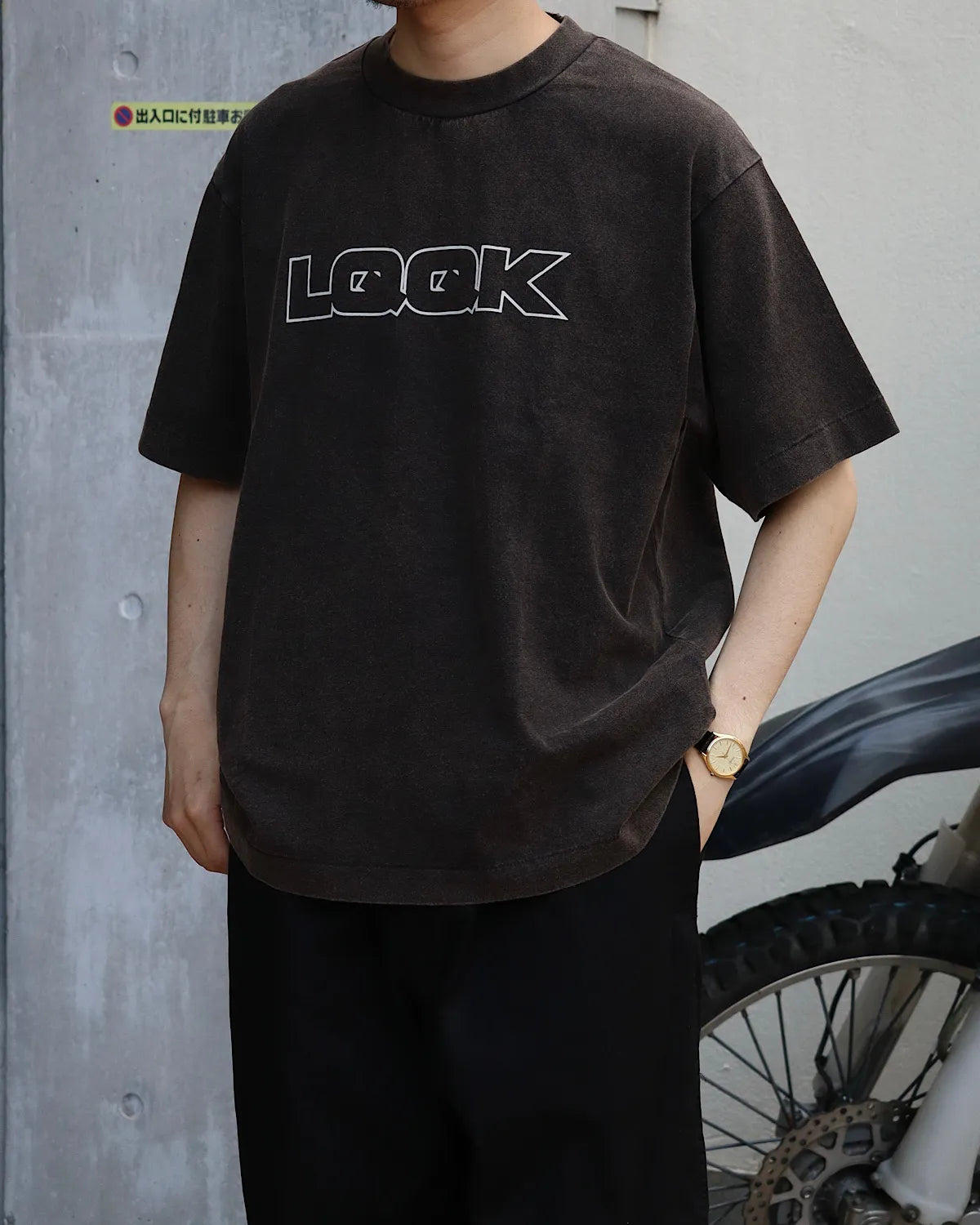 LQQK STUDIO / DISCHARGE DECONSTRUCTION TEE (LQS26DS10)