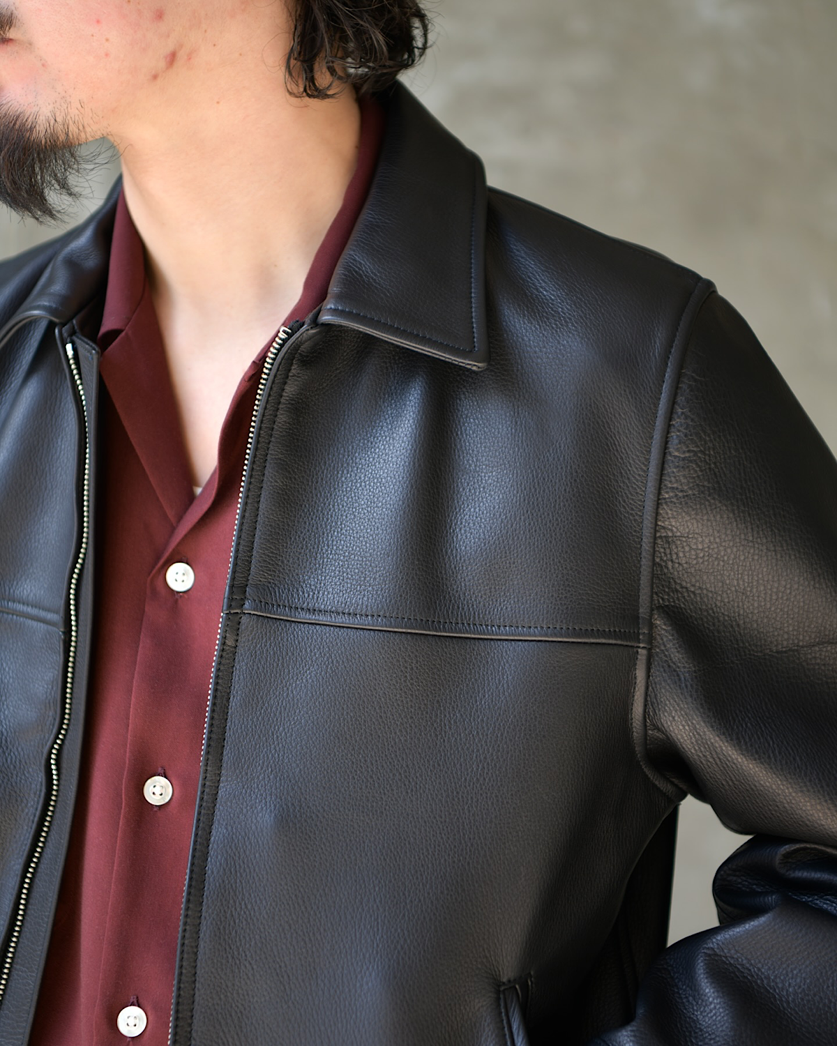 WACKO MARIA / LEATHER SINGLE RIDERS JACKET (26SS-WMO-BL02)