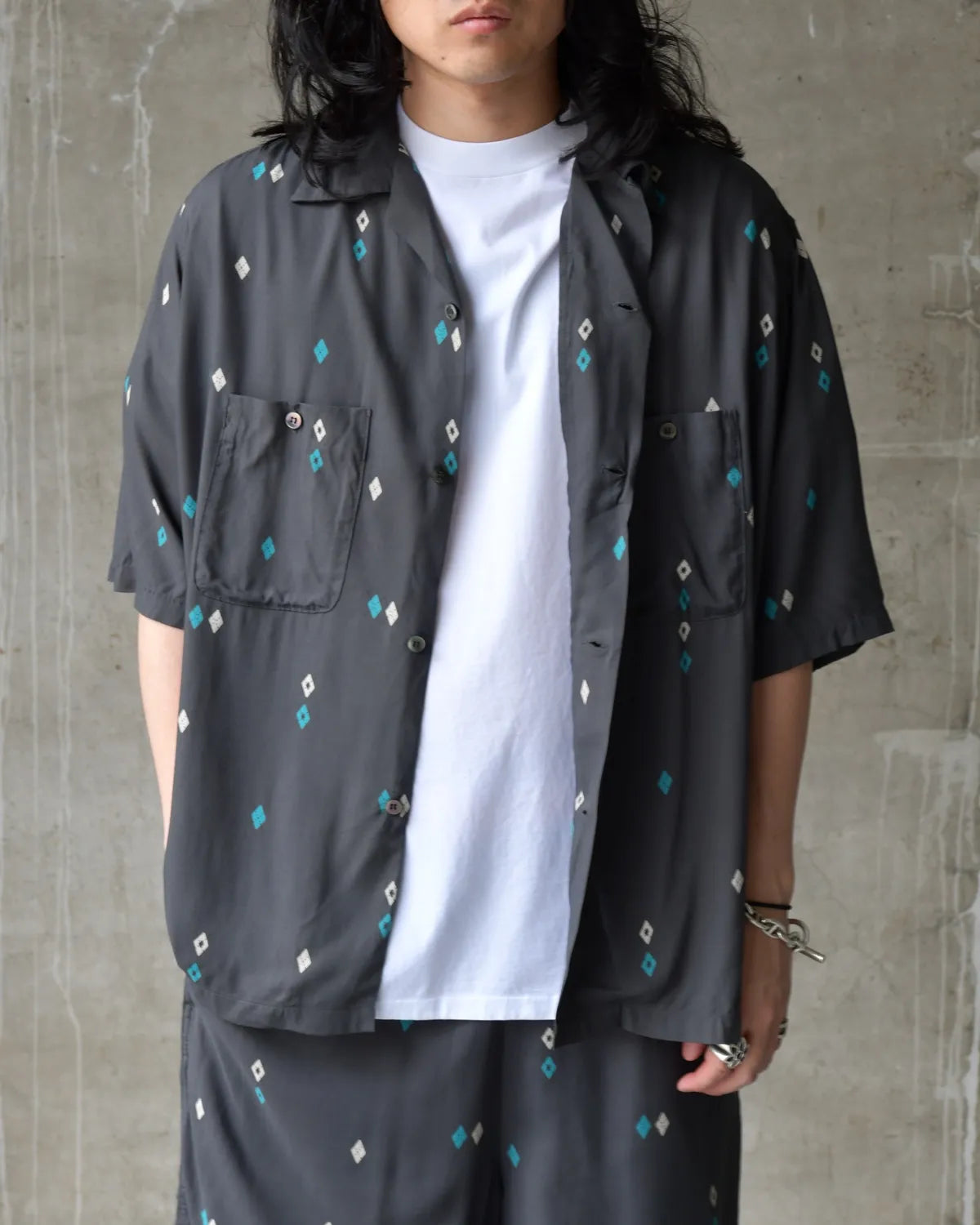 Unlikely / Unlikely Rayon Shirts S/S Argyle (U26S-01-0001)