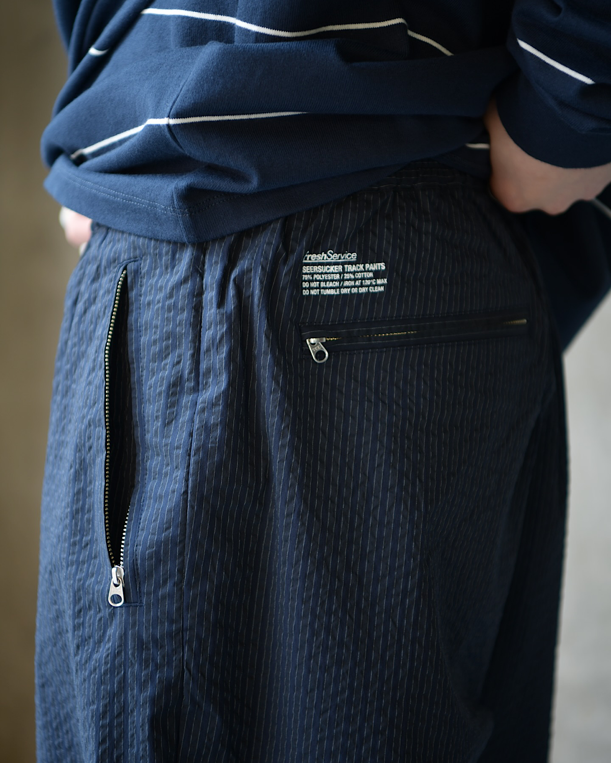 FreshService / SEERSUCKER TRACK PANTS (FSC261-40227)