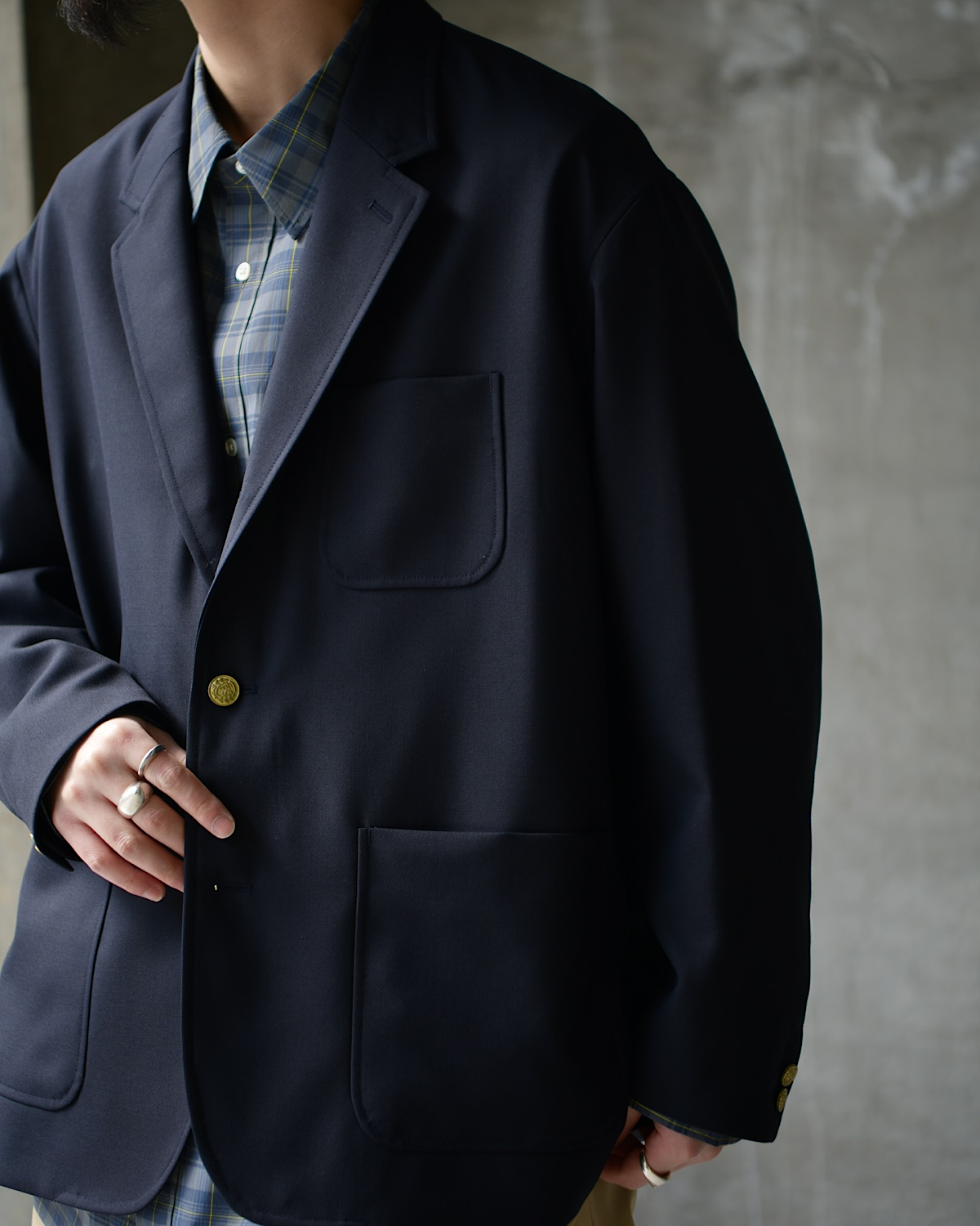 FreshService / WOOL SERGE COLLEGE BLAZER (FSC261-10212)