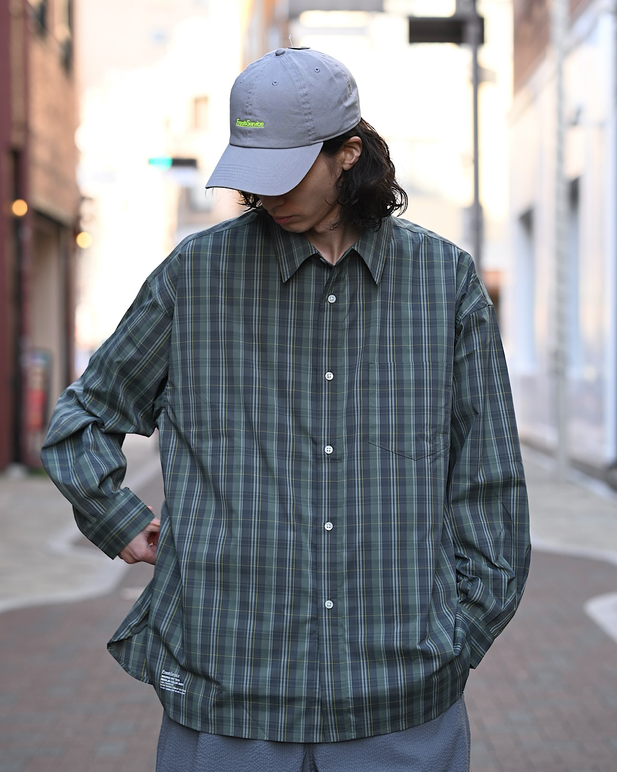 FreshService / MADRAS DRY TECH REGULAR COLLAR SHIRT (FSC261-50251)