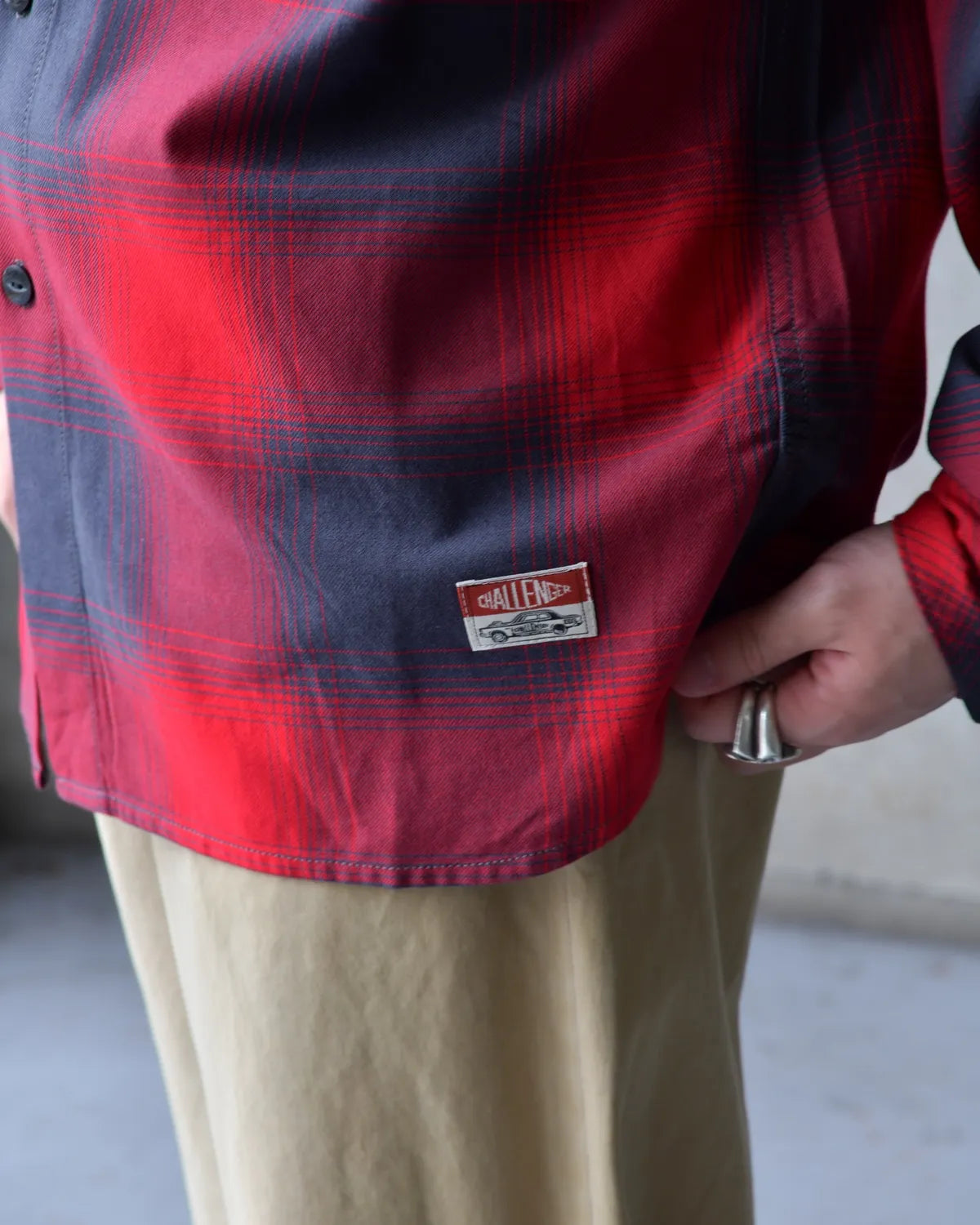 CHALLENGER / L/S SHADOW CHECK SHIRT (CLG-SH 026-002)