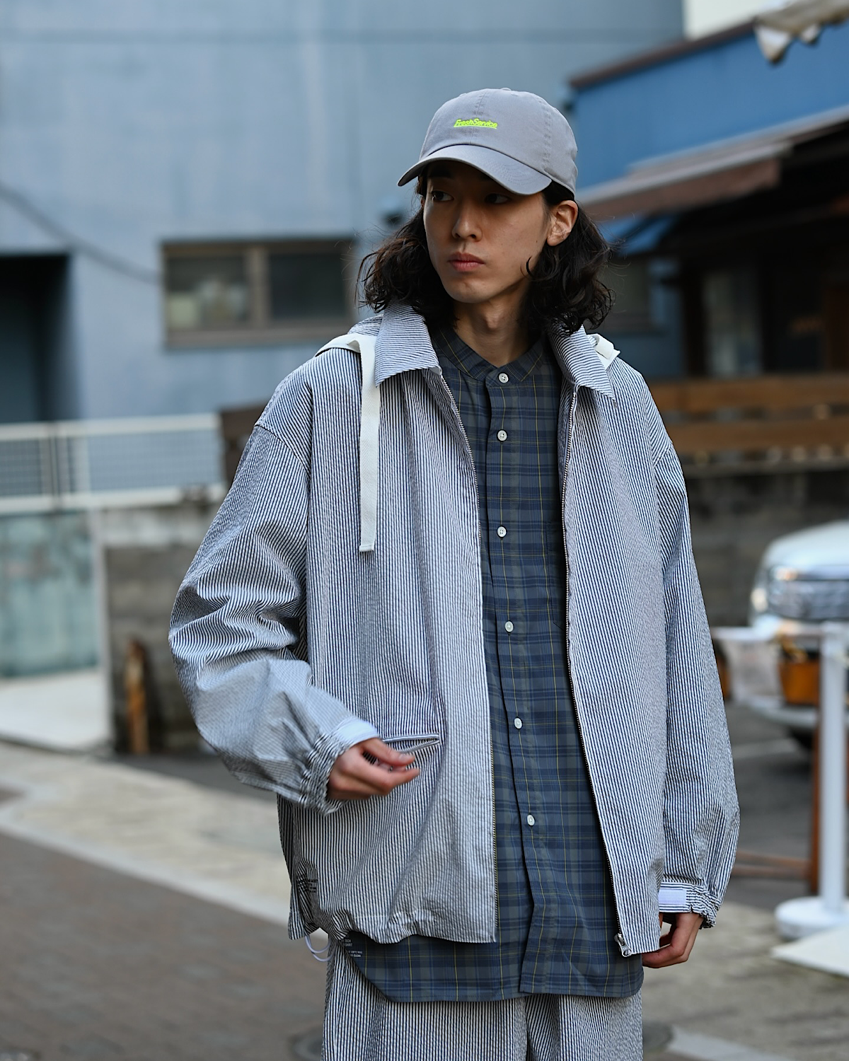 FreshService / SEERSUCKER MARINE JACKET (FSC261-30226)