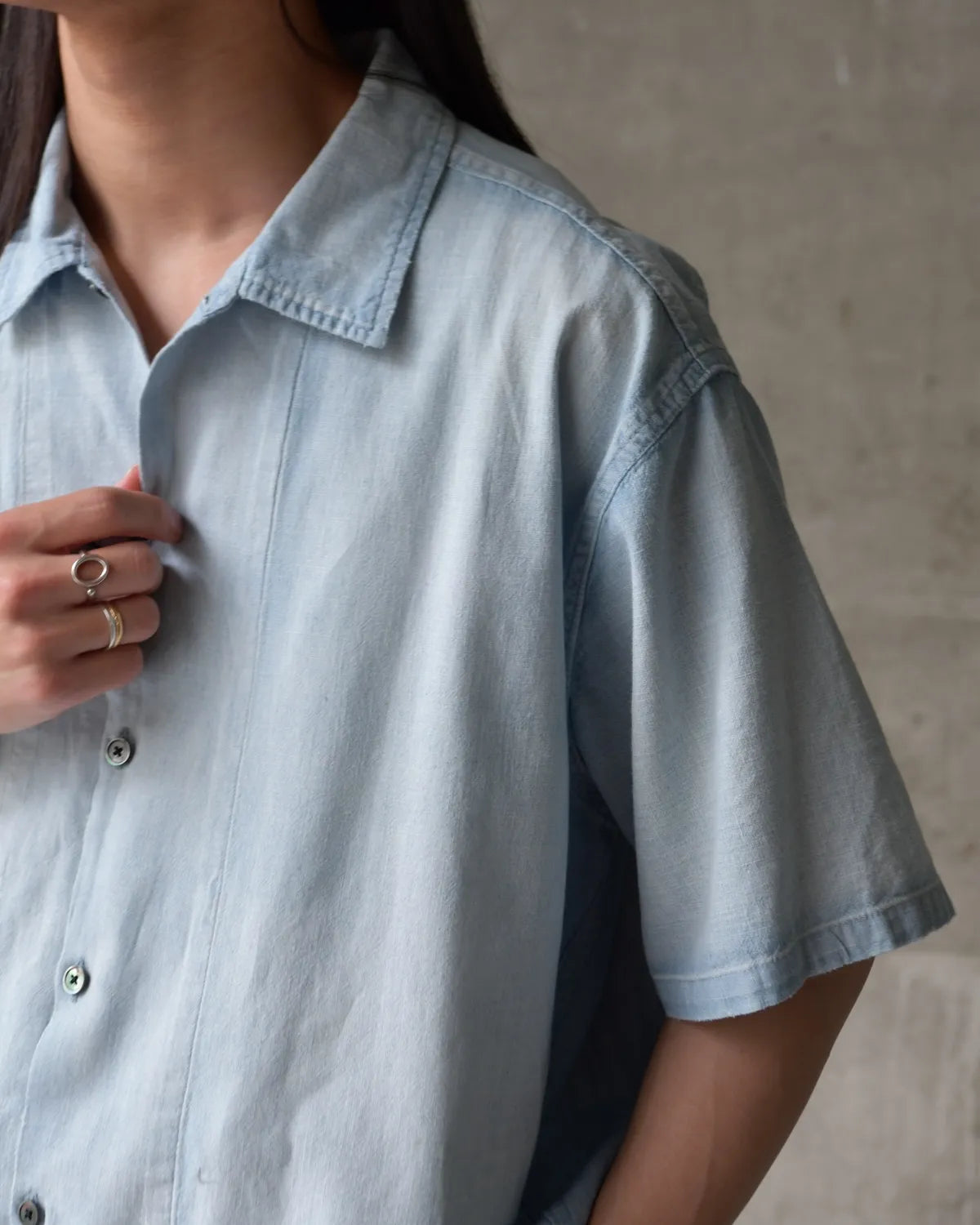 A.PRESSE / Vintage Chambray S/S Shirts (26SAP-02-01)