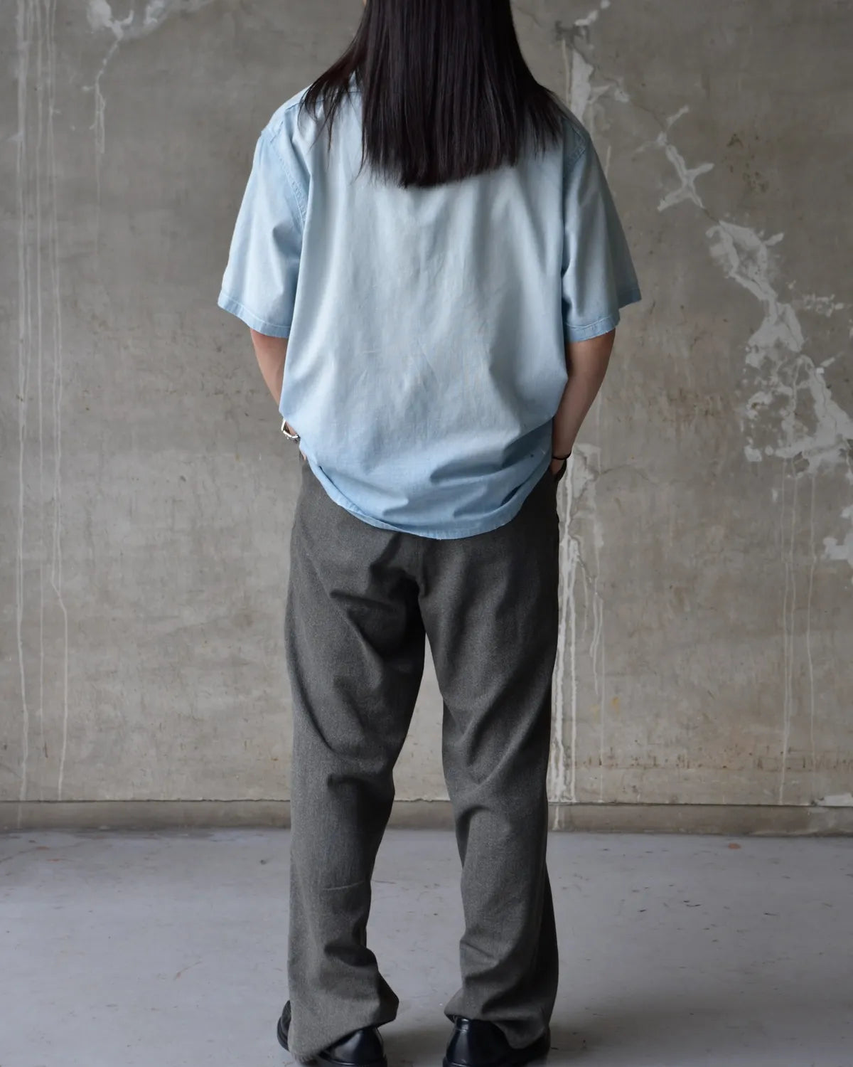 A.PRESSE / Vintage Chambray S/S Shirts (26SAP-02-01)