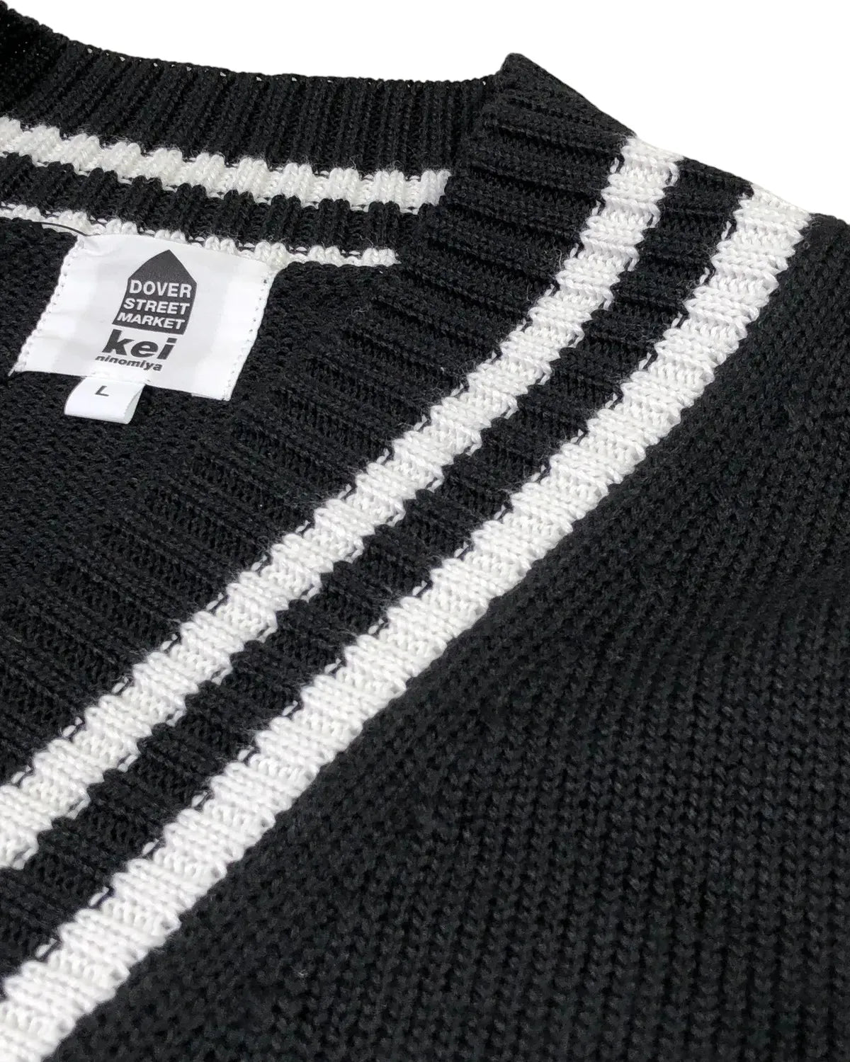 DOVER STREET MARKET kei ninomiya / OVERSIZED CARDIGAN WITH PATCH KNIT (DSM01N001)