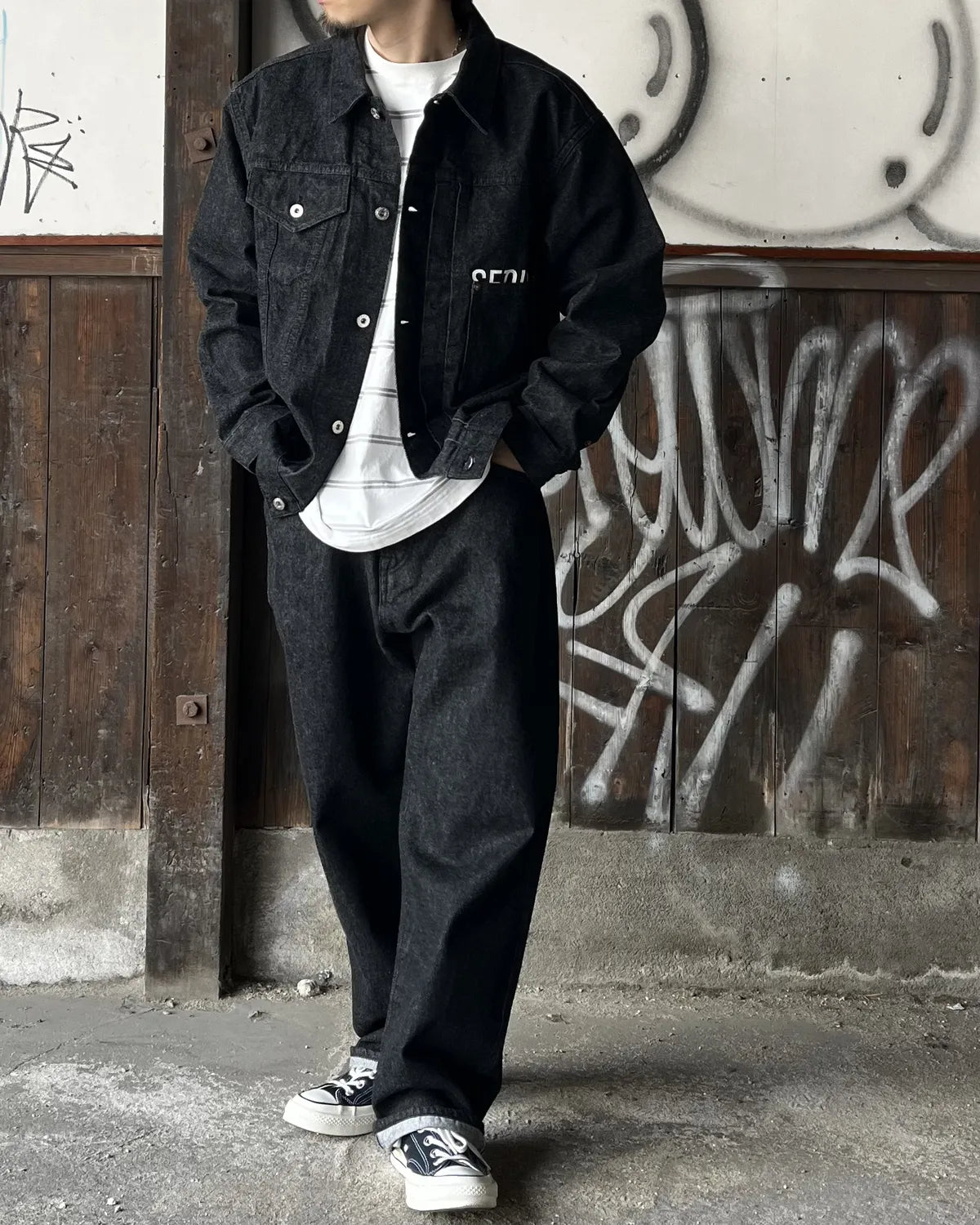 SEQUELシークエル XF WEEKENDフラグメントFRAGMENT SEQUEL(シークエル) / × FRAGMENT ONE WASHED WIDE DENIM PANTS | 公式