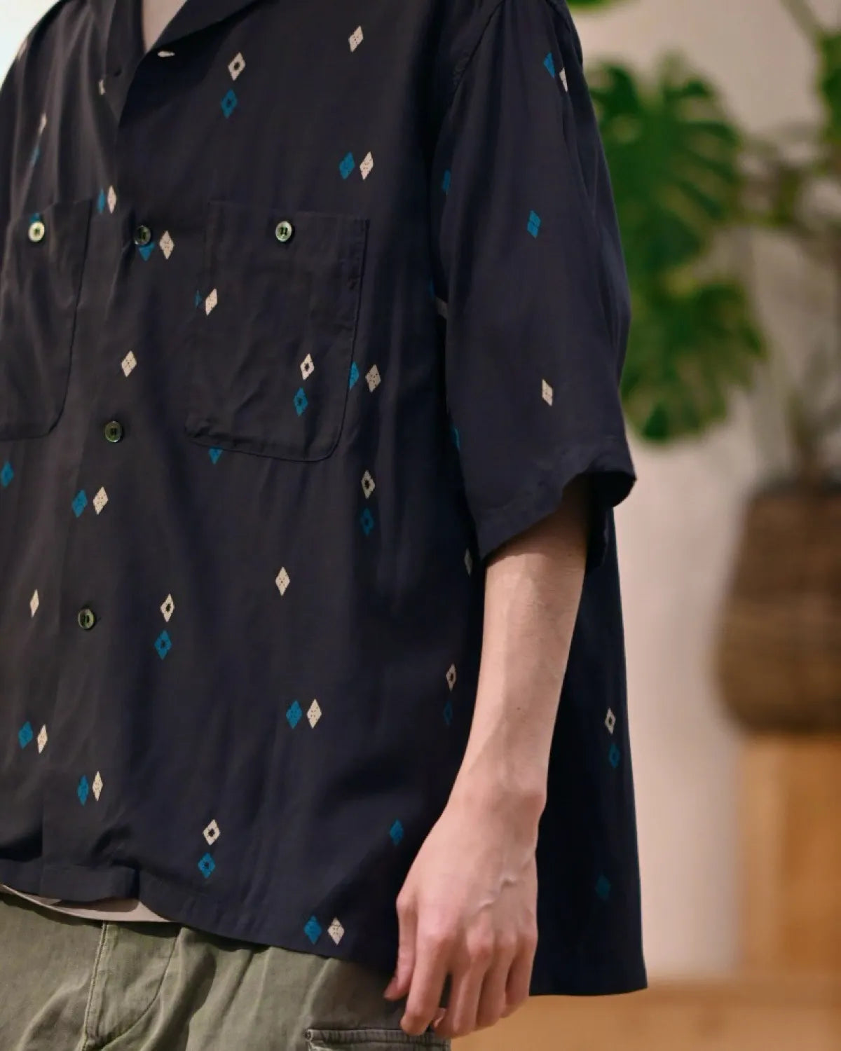 Unlikely / Unlikely Rayon Shirts S/S Argyle (U26S-01-0001)