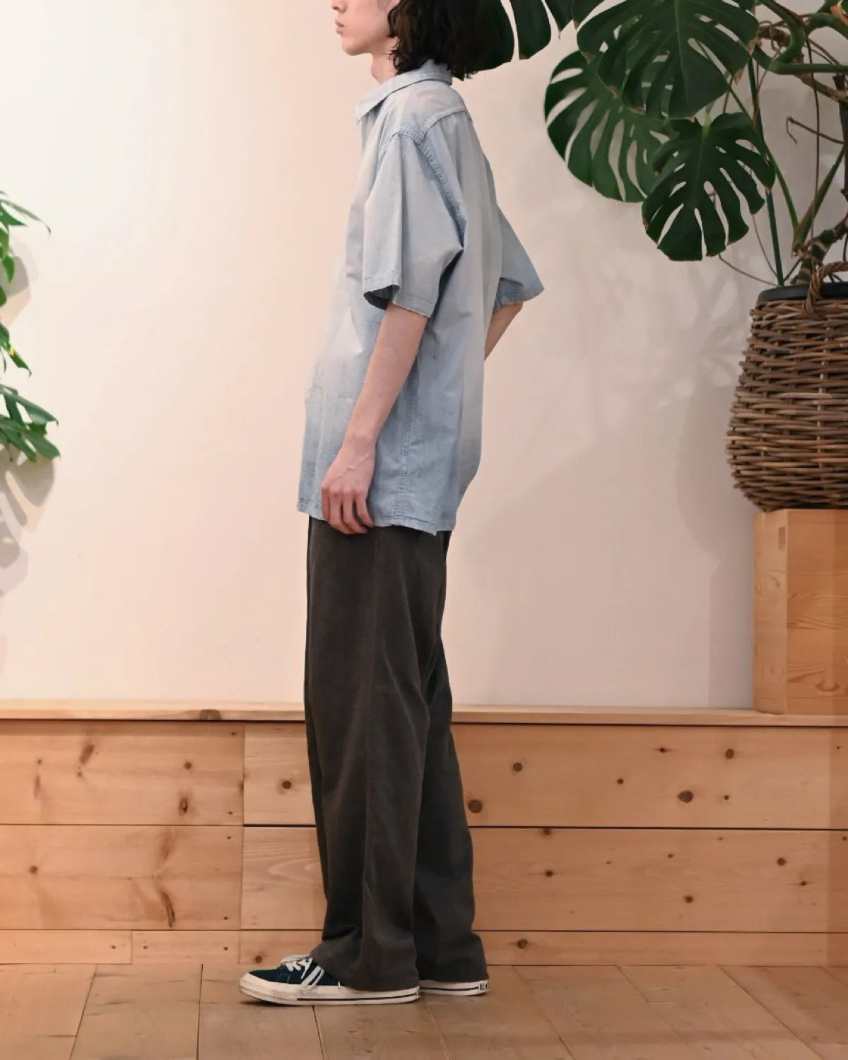 A.PRESSE / Vintage Chambray S/S Shirts (26SAP-02-01)