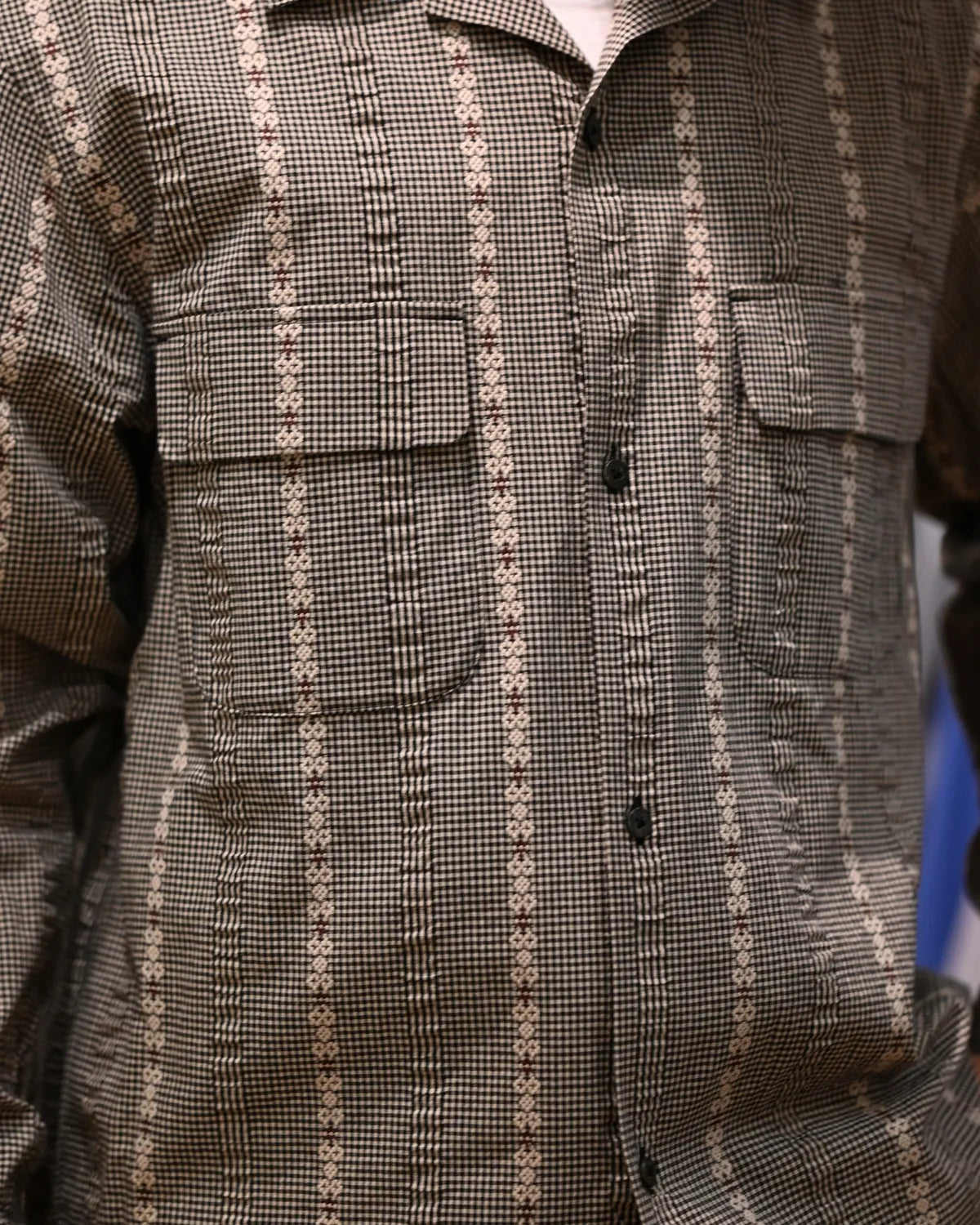 SUGARHILL / DOBBY OPEN COLLAR SHIRT (26440505)