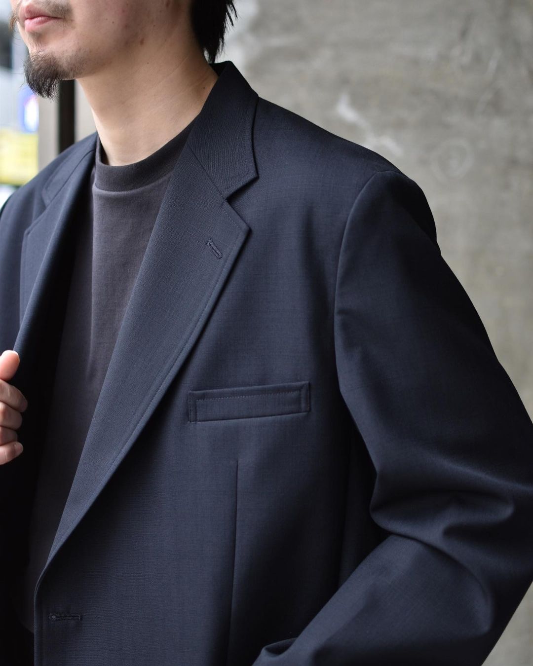 A.PRESSE(アプレッセ) / Slub Wool Navy Blazer | 公式通販・JACK in