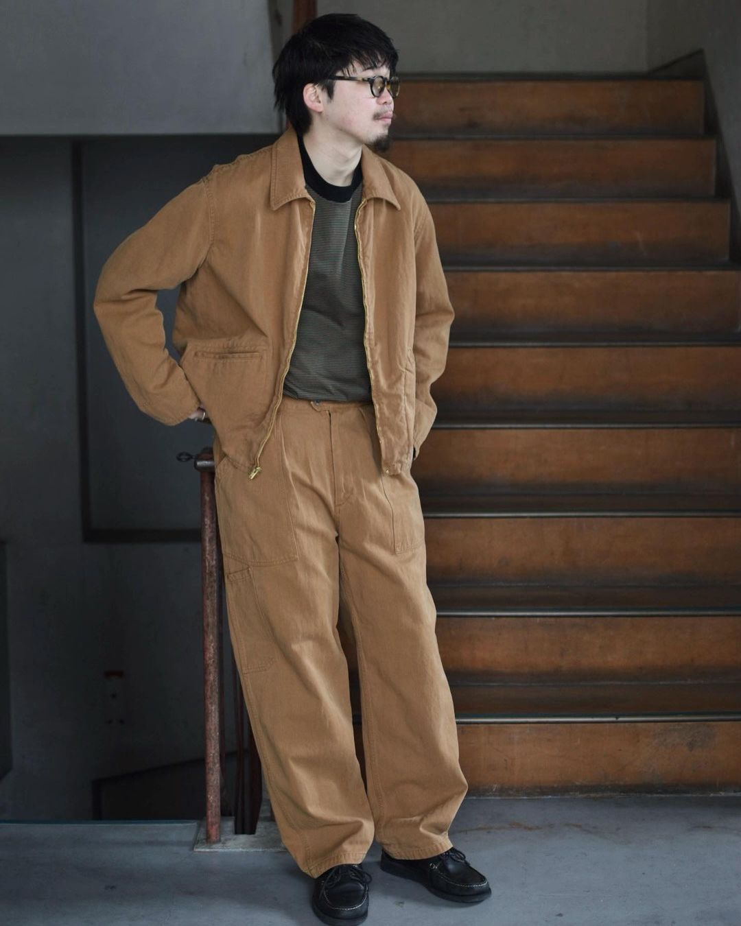 A.PRESSE / Silk Hemp French Air Force Mechanic Pants