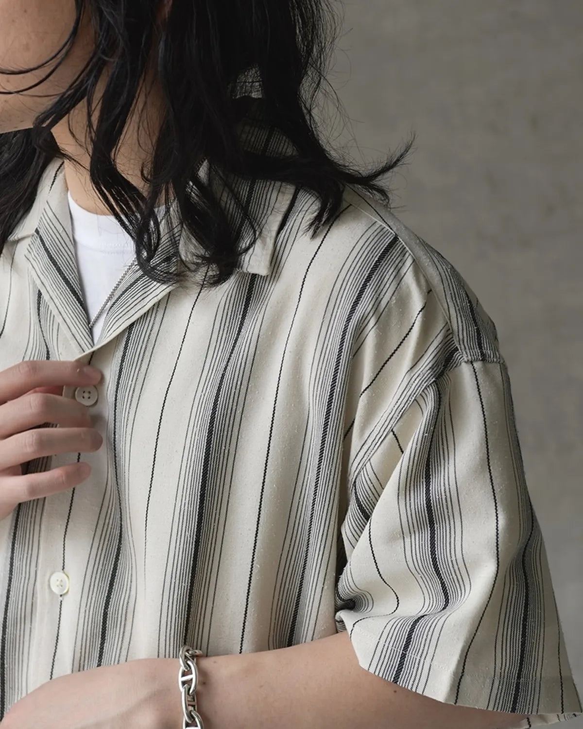 COOTIE PRODUCTIONS® / Dobby Chain Stripe S/S Cavana Shirt (CTE-26S414)