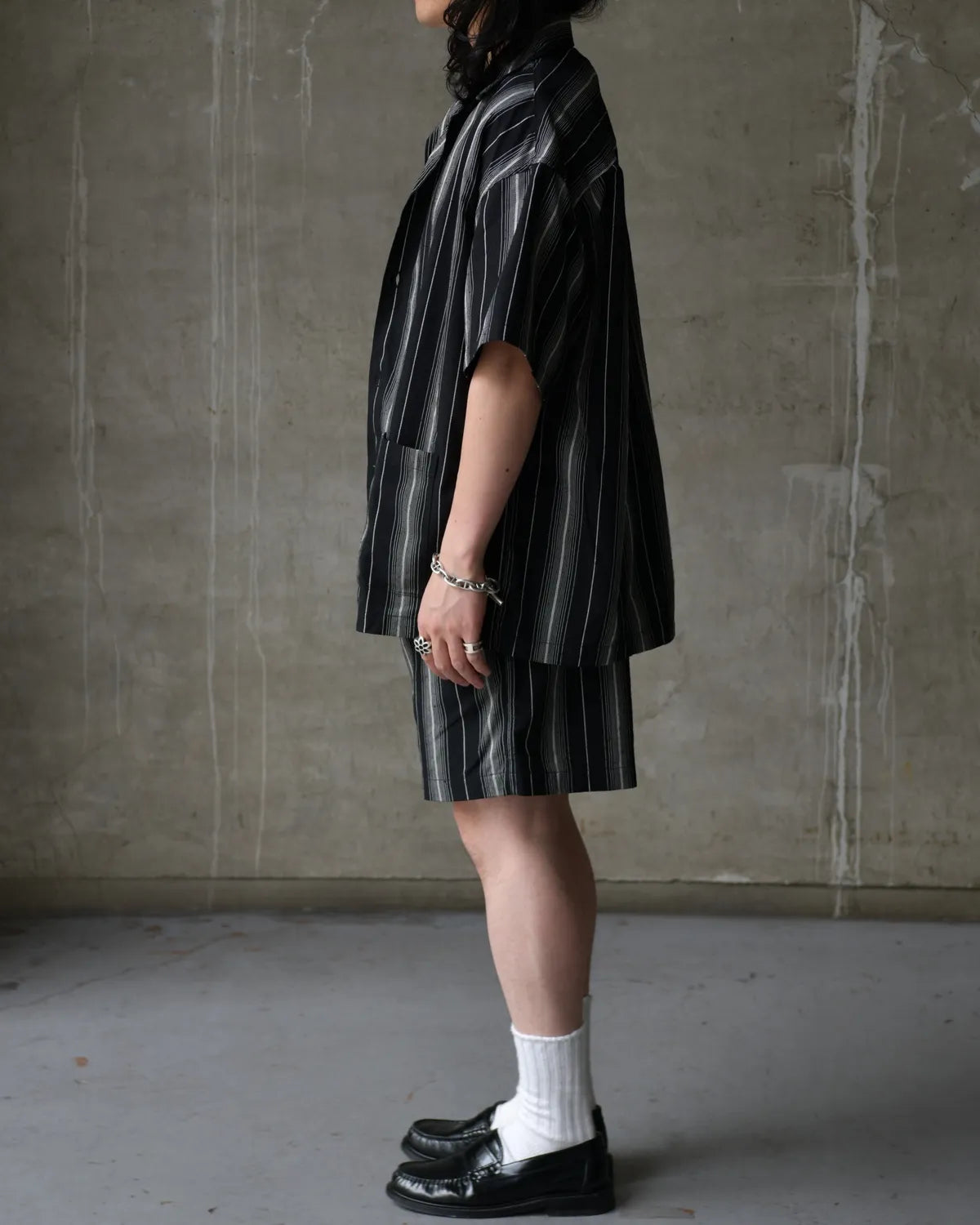 COOTIE PRODUCTIONS® / Dobby Chain Stripe Easy Shorts (CTE-26S130)