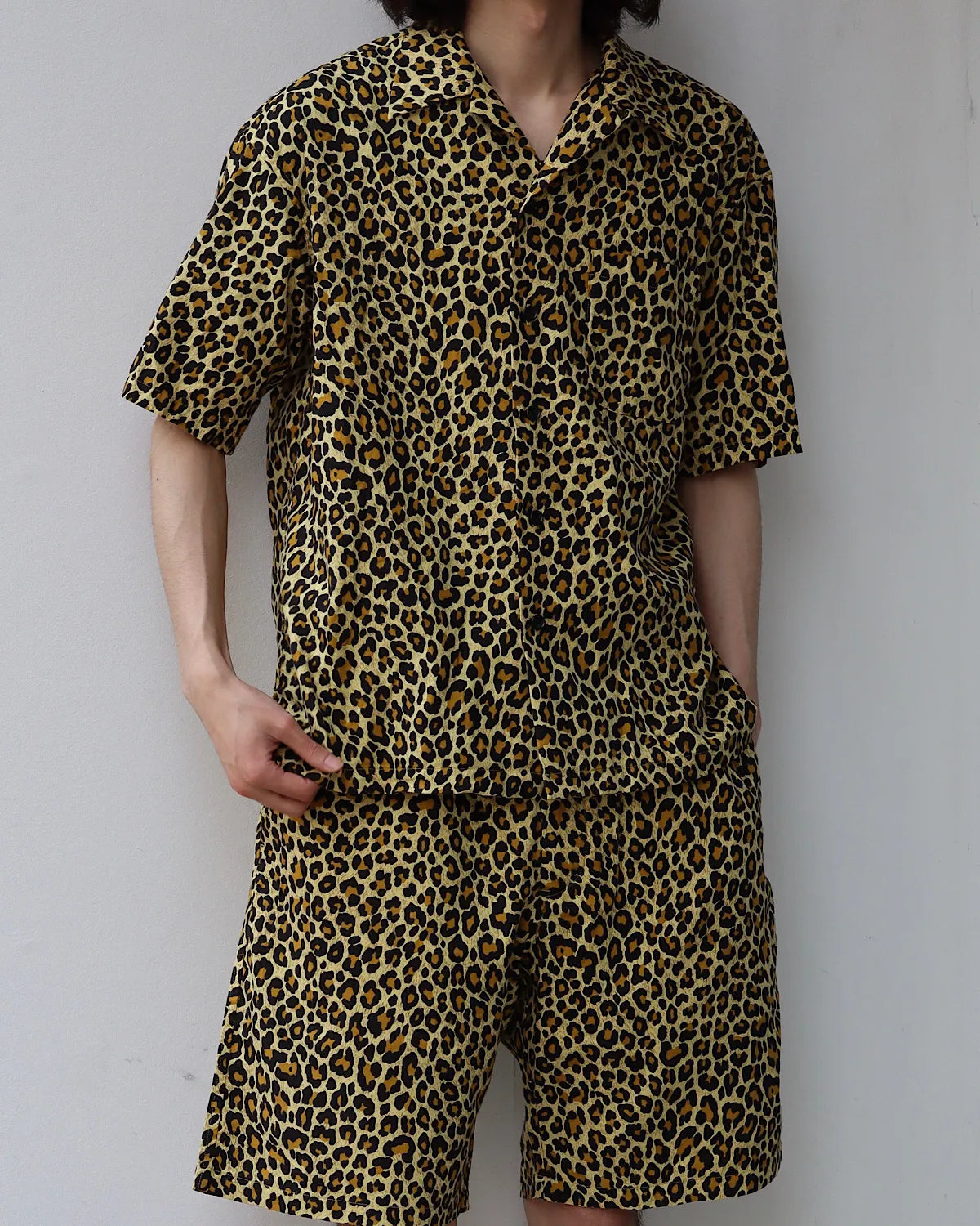 MINEDENIM(マインデニム) / Leopard Print Flannel S.S Open Collar SH