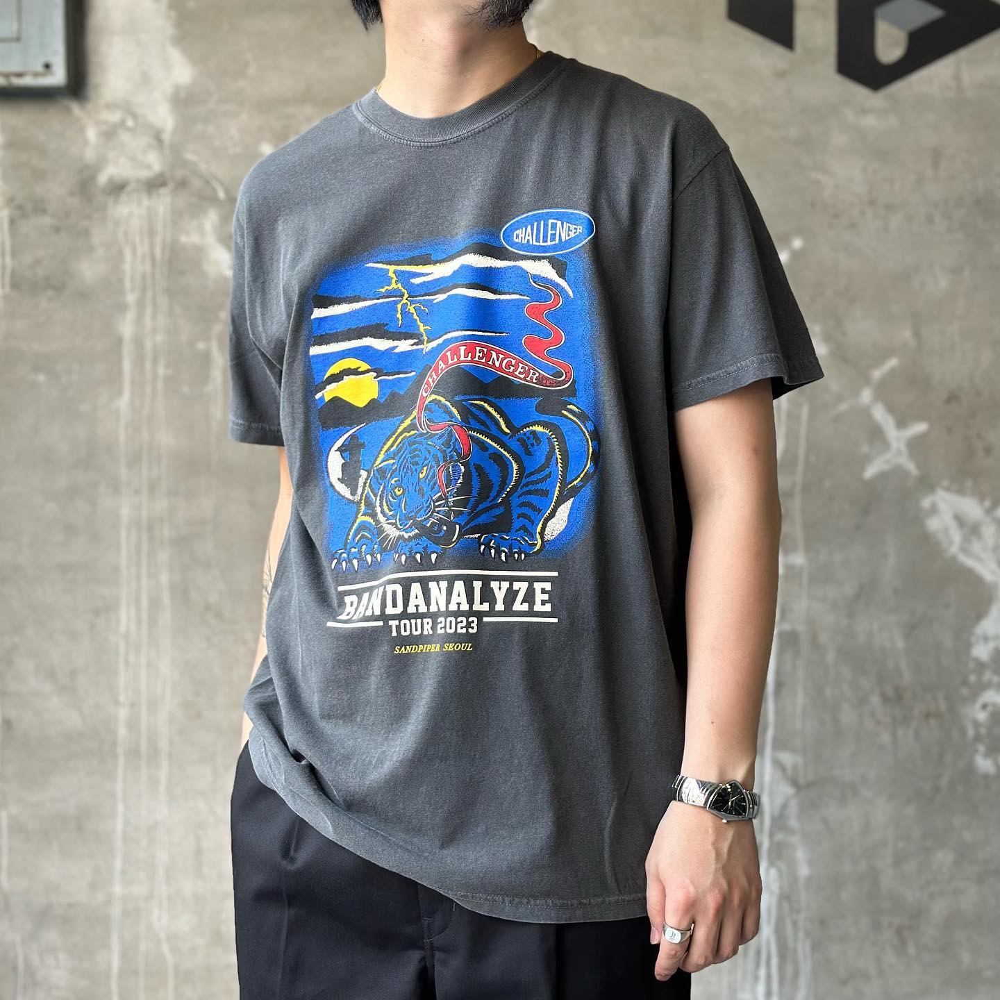 チャレンジャー　L/S BD TIGER TEETシャツ/カットソー(七分/長袖)