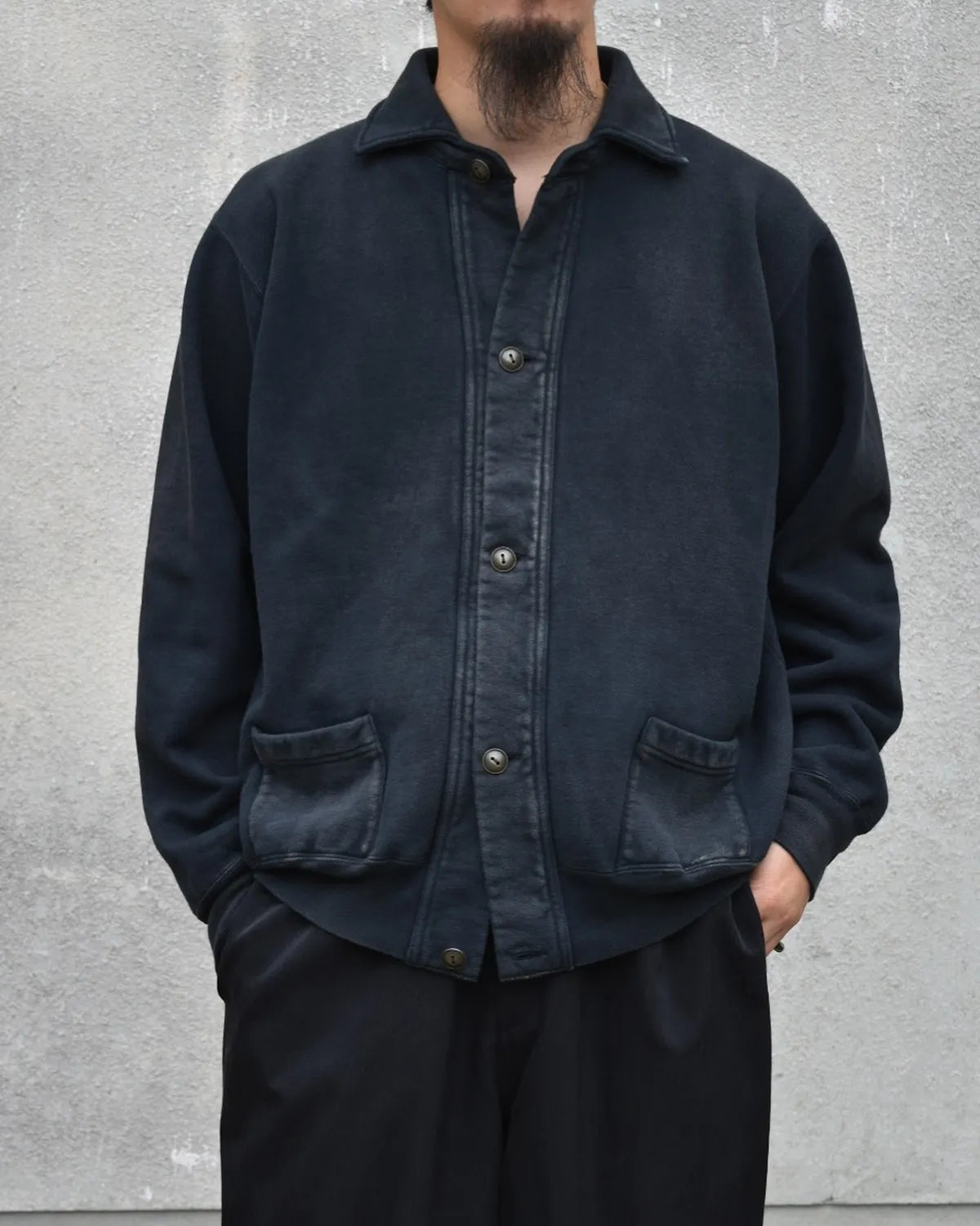 A.PRESSE / Vintage Sweat Cardigan (25AAP-05-08)