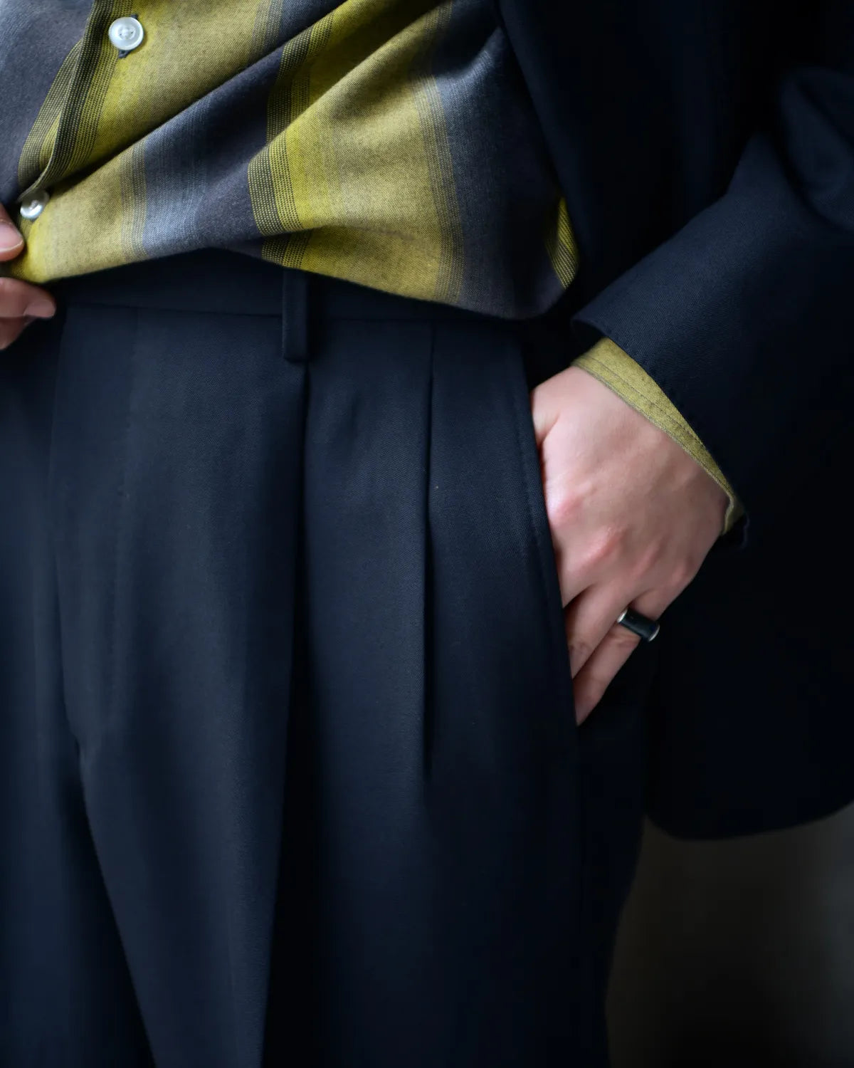 WACKO MARIA × DORMEUIL / SINGLE BREASTED JACKET -TYPE-7- ＆ PLEATED TROUSERS (25FW-WMO-SU07)