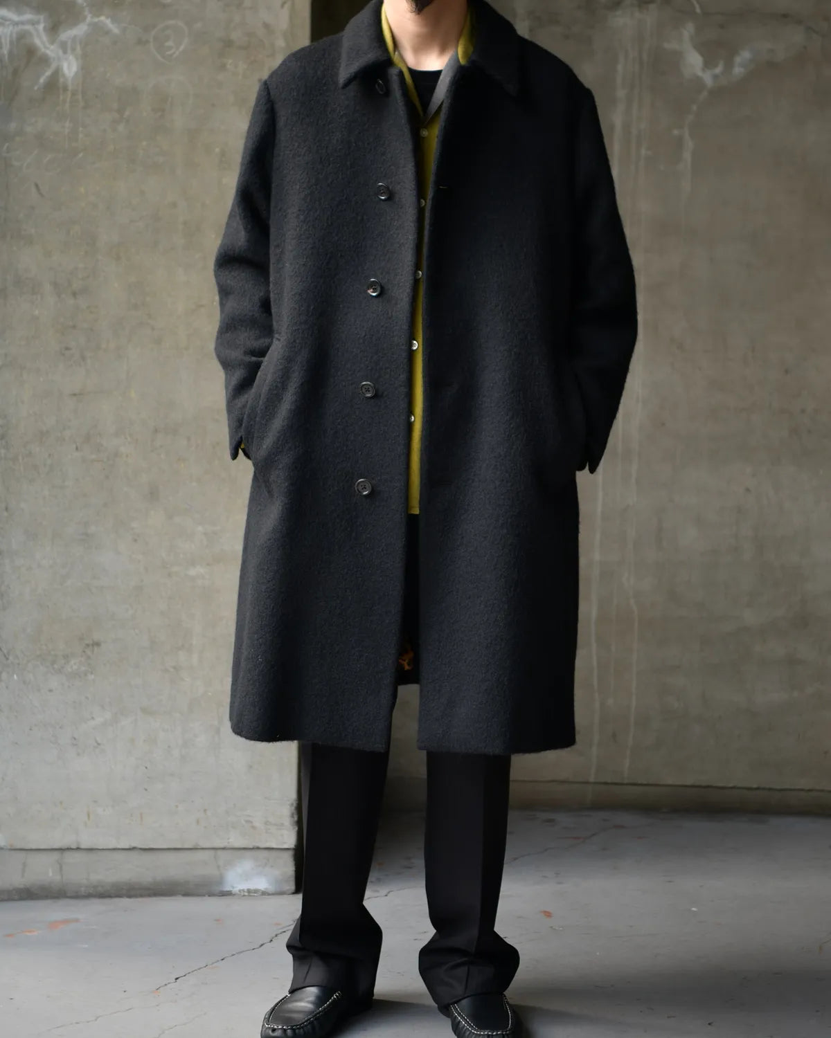 WACKO MARIA / WOOL MOHAIR BAL COLLAR COAT (25FW-WMO-CO02)