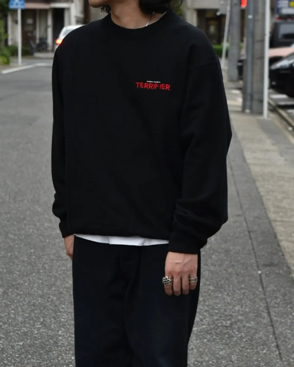 WACKO MARIA × TERRIFIER / HEAVY WEIGHT SWEAT SHIRT -TYPE 1- (TERRIFIER-WM-SS05)