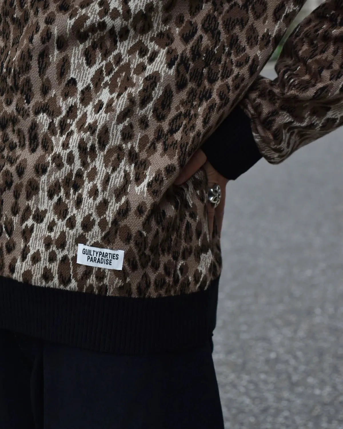 WACKO MARIA / JACQUARD KNIT POLO SHIRT (25FW-WMK-KN11)
