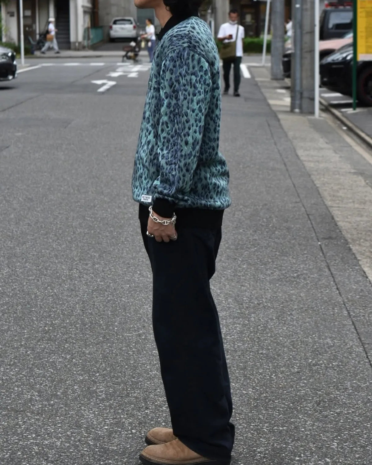 WACKO MARIA / JACQUARD KNIT POLO SHIRT (25FW-WMK-KN11)