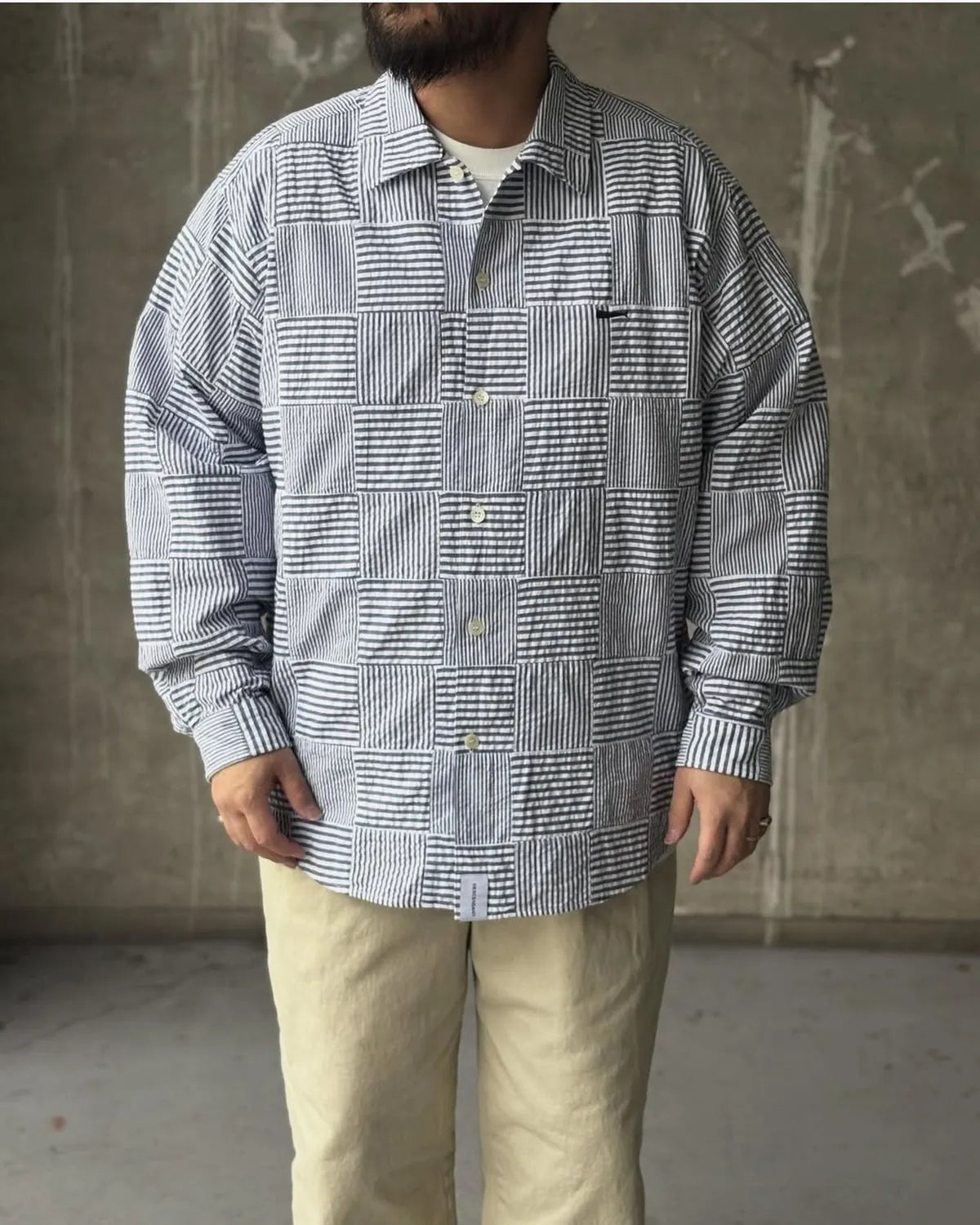 DESCENDANT (ディセンダント) / MILPITAS PATCHWORK LS SHIRT | 公式