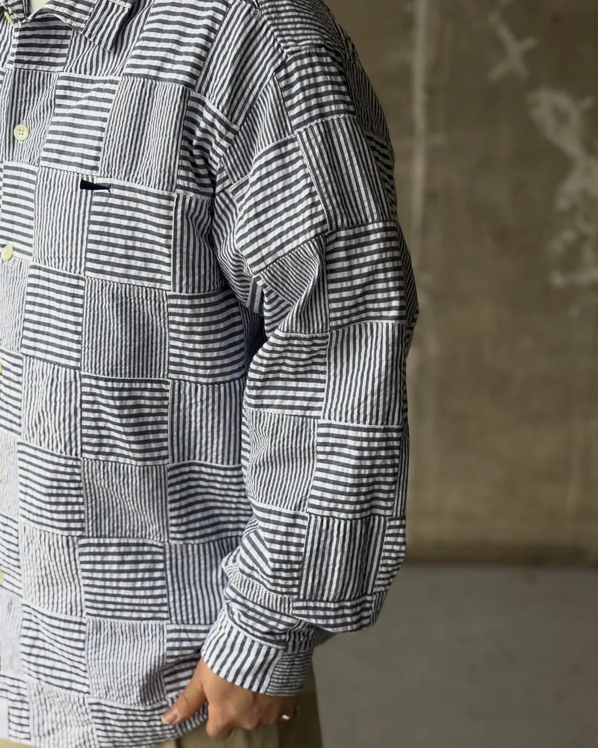 DESCENDANT (ディセンダント) / MILPITAS PATCHWORK LS SHIRT | 公式