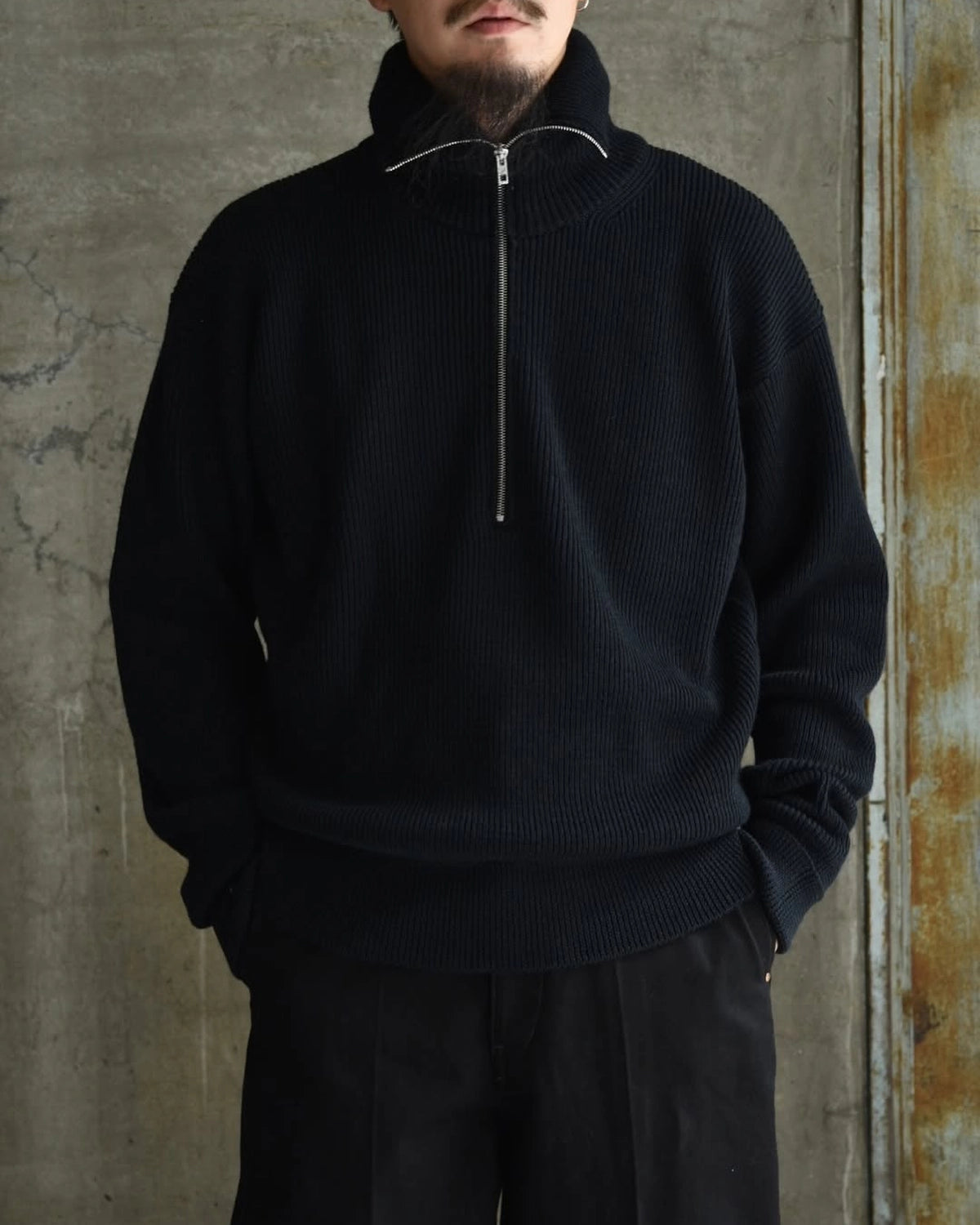 LEMAIRE / HALF ZIP SWEATER (TO1439 LK1042)