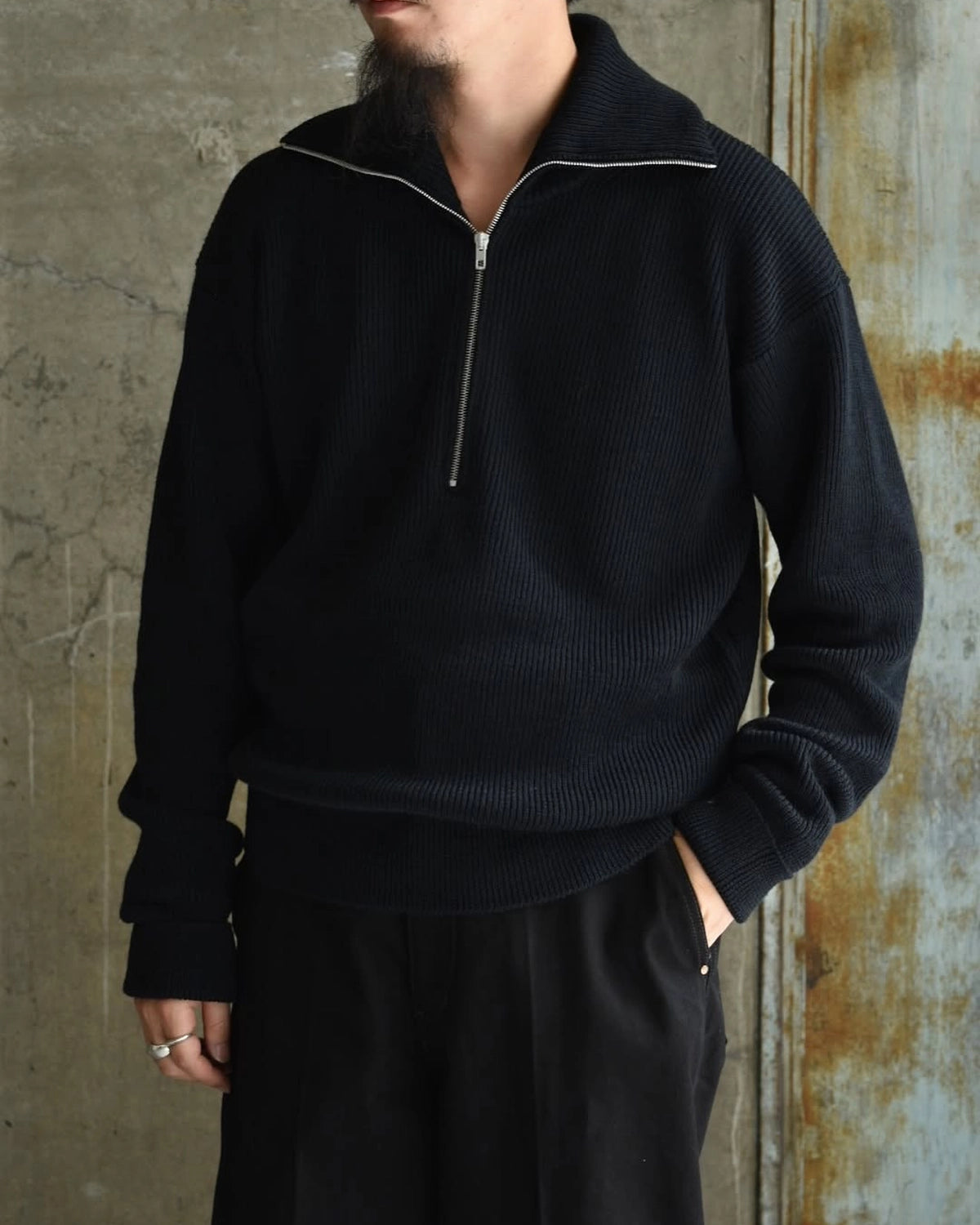 LEMAIRE / HALF ZIP SWEATER (TO1439 LK1042)