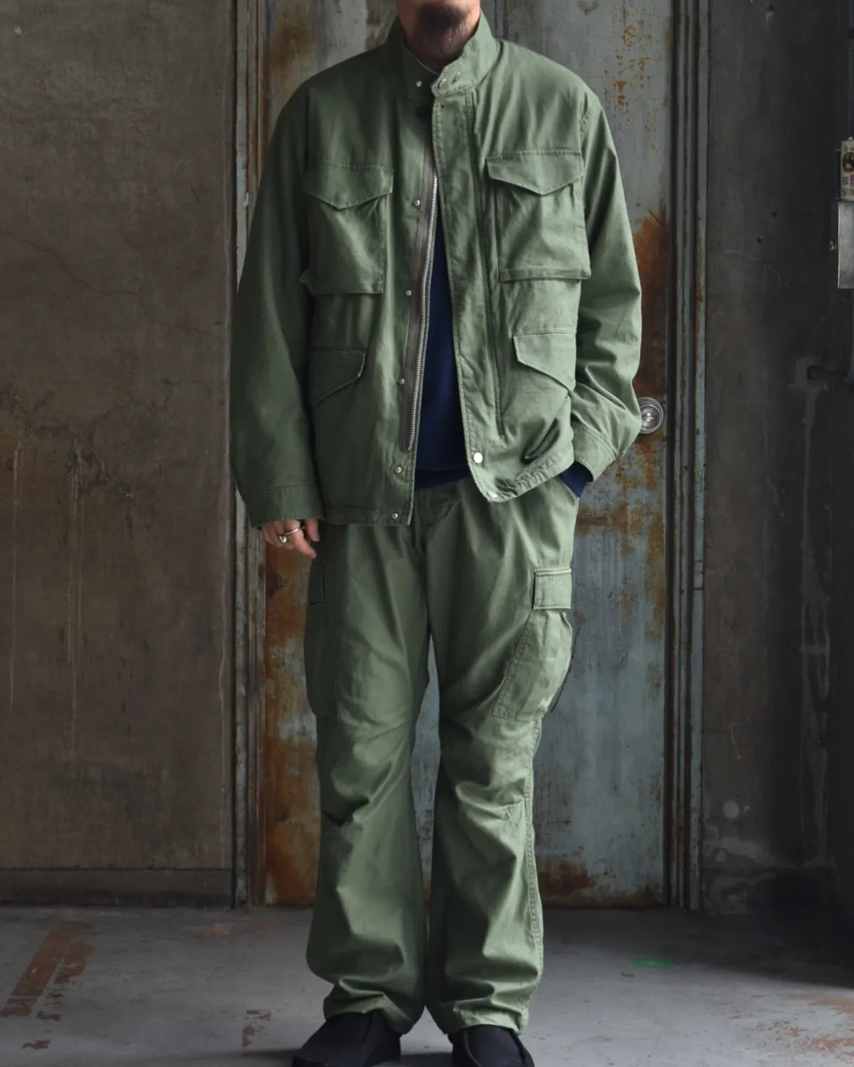NONNATIVE / TROOPER 6P TROUSERS COTTON BACKSATIN PIGMENT DYE (NN-P4723)