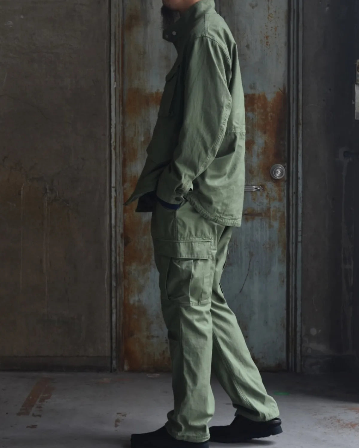 NONNATIVE / TROOPER 6P TROUSERS COTTON BACKSATIN PIGMENT DYE (NN-P4723)