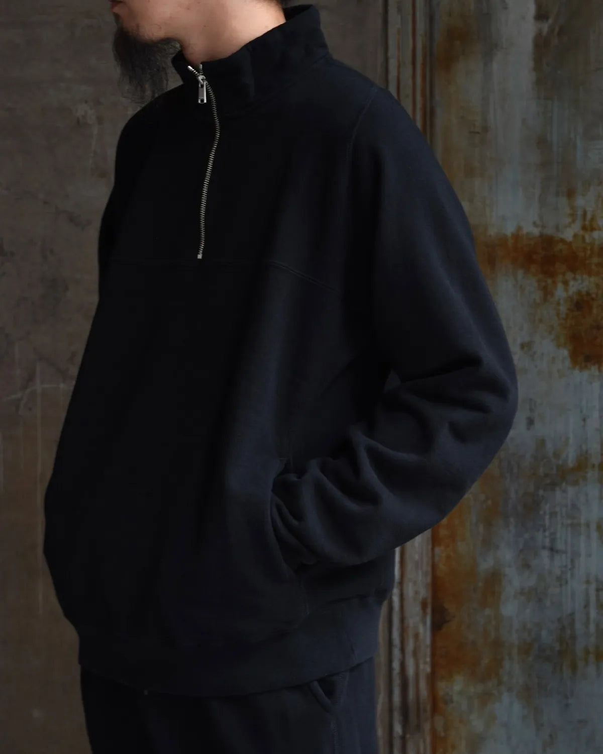 NONNATIVE / MARINER HALF ZIP PULLOVER COTTON SWEAT (NN-C4702)