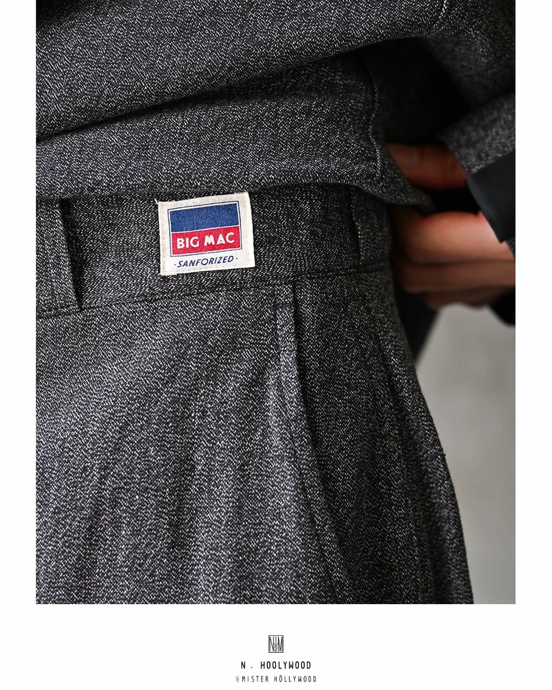 N.HOOLYWOOD COMPILE × BIG MAC /  BLACK CHAMBRAY WORK PANTS (2262-PT60-026)