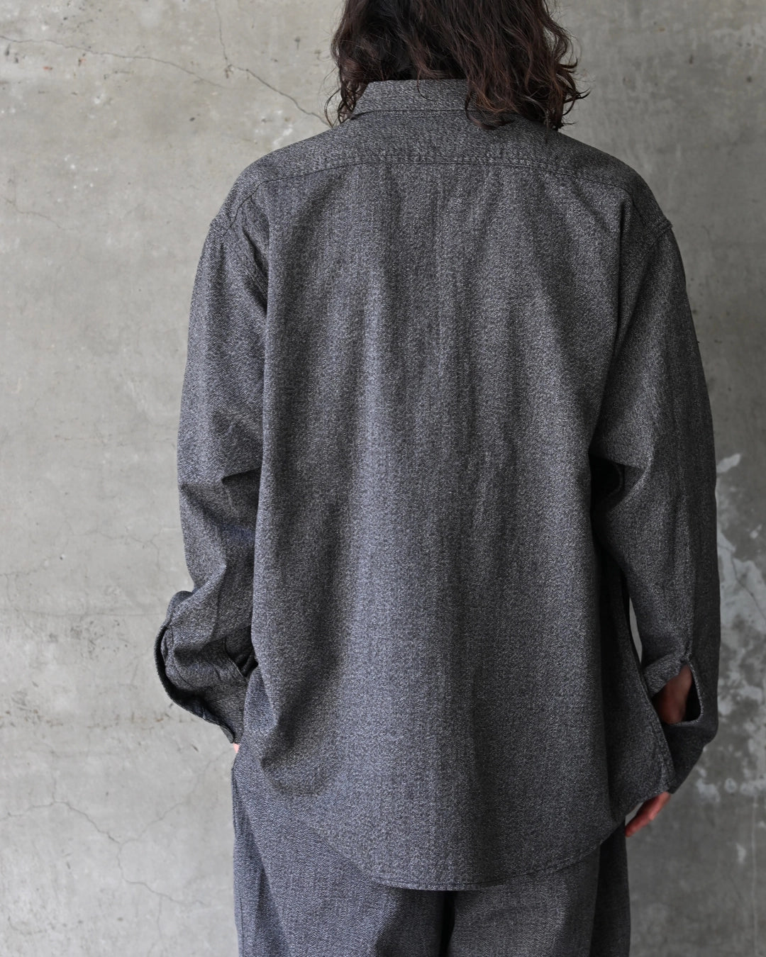 N.HOOLYWOOD COMPILE × BIG MAC / BLACK CHAMBRAY WORK SHIRT (2262-SH60-026)